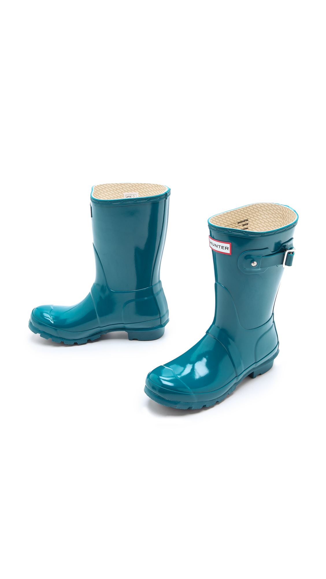 Original Gloss Short Feather Hunter- Blue boots Original Gloss Short Feather Hunter- Blue boots