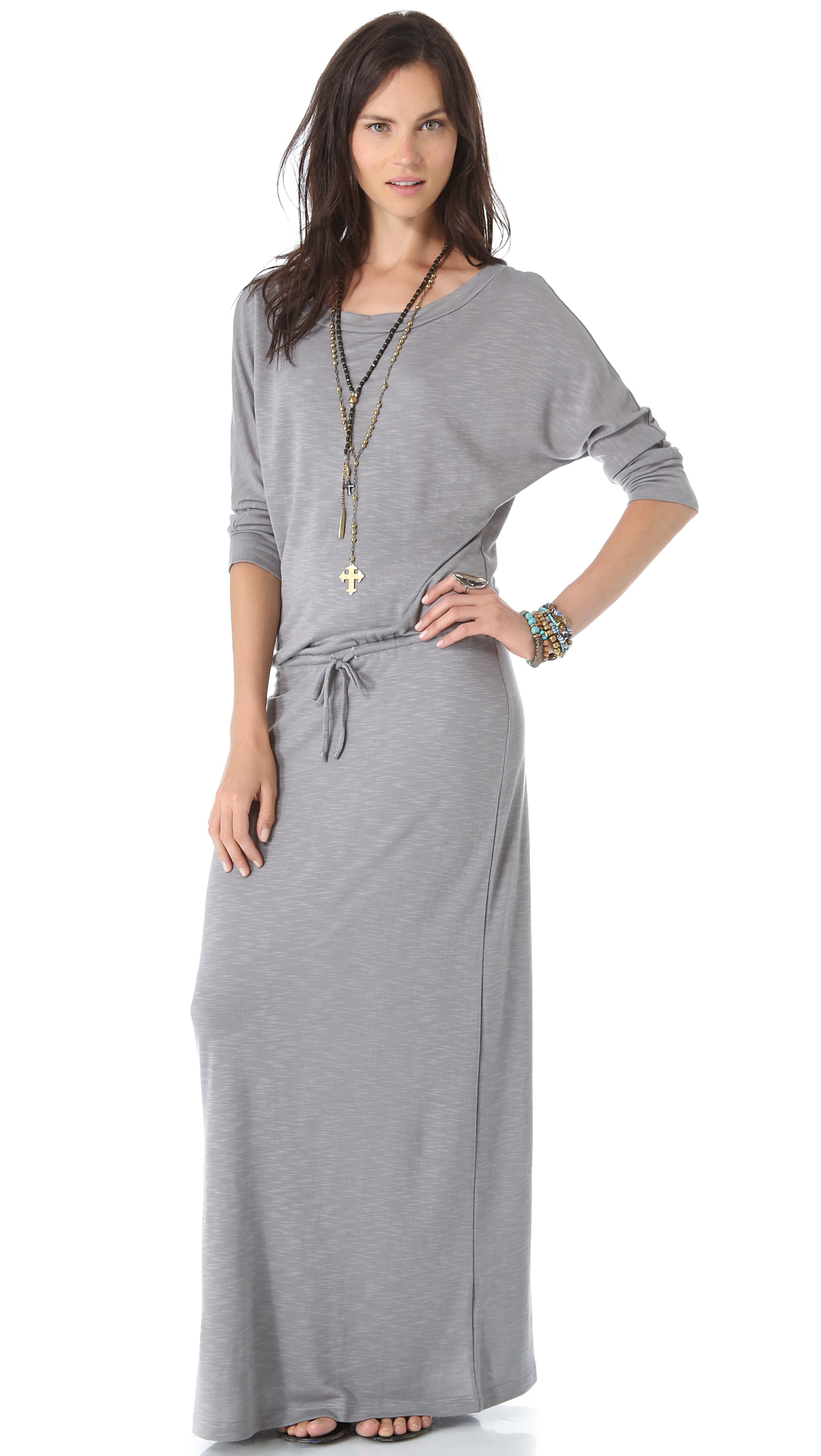 Lyst Lanston Boyfriend Maxi Dress in Gray