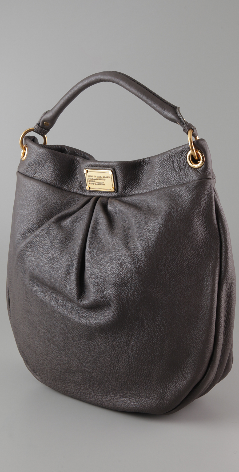 Marc Marc Jacobs Classic Q Huge Hillier Hobo Black in Gray | Lyst