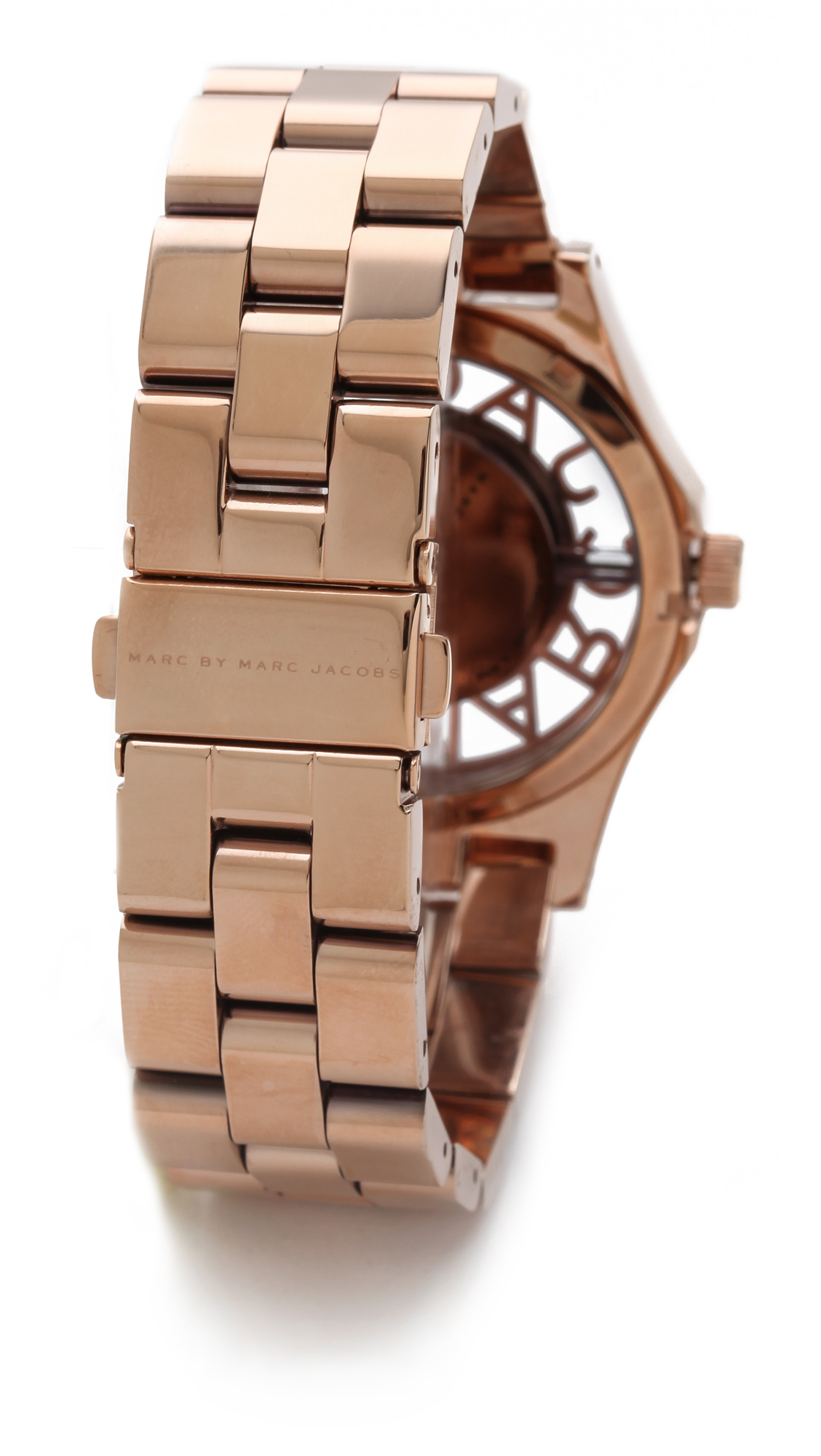 Marc By Marc Jacobs Henry Skeleton Watch in Pink | Lyst