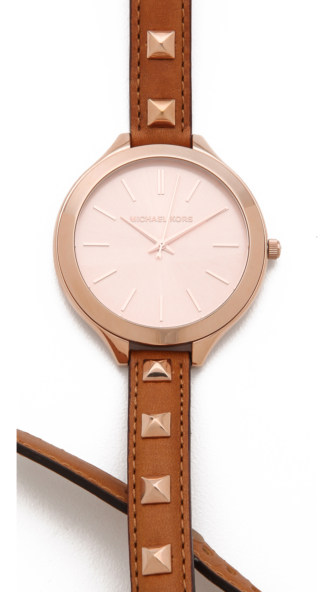 michael kors double strap watch