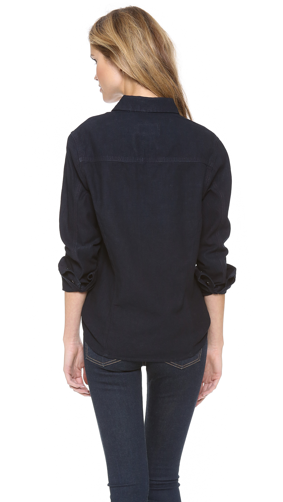 Lyst - Rag & Bone The Western Shirt in Blue