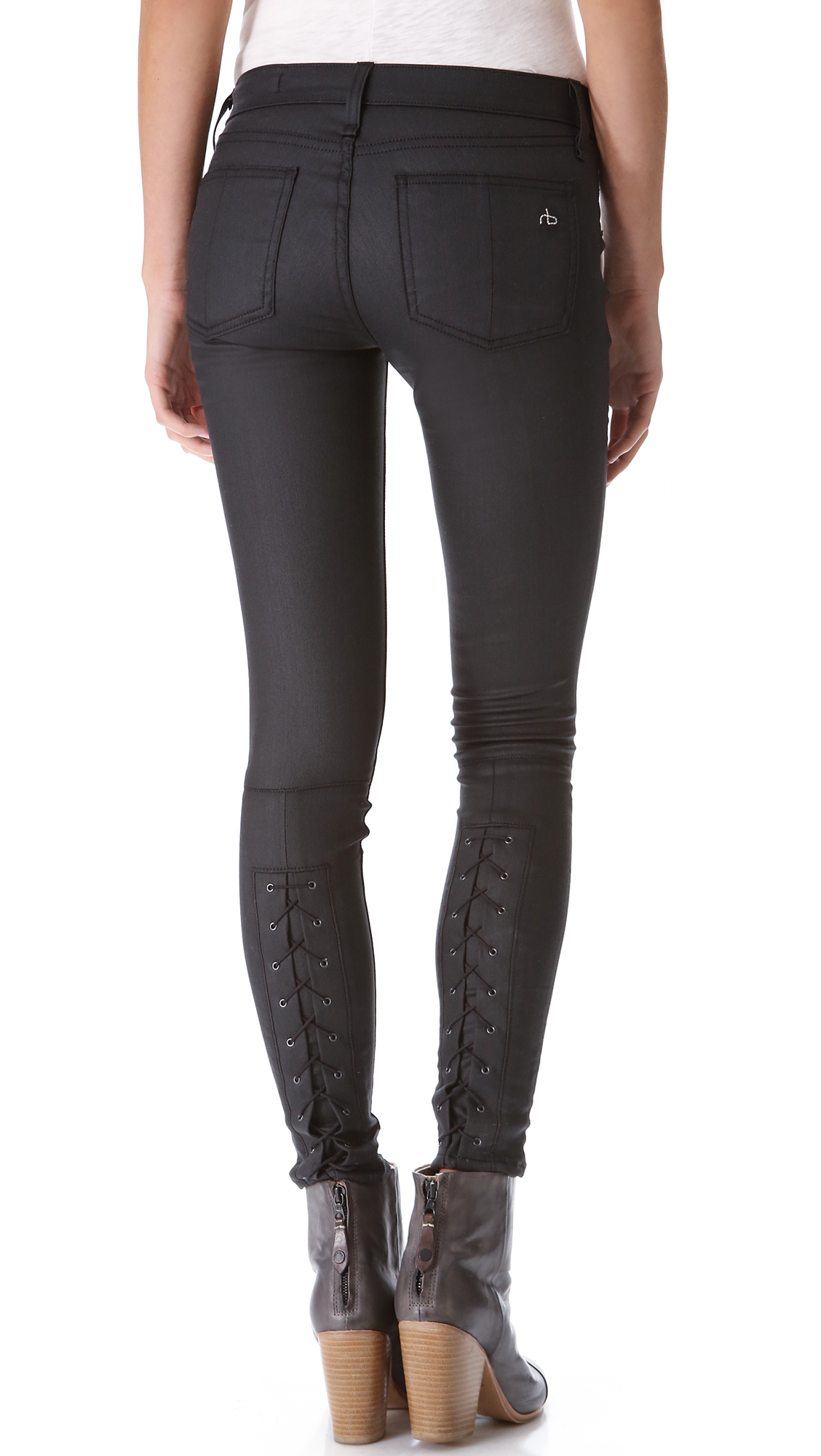 rag and bone lace up jeans