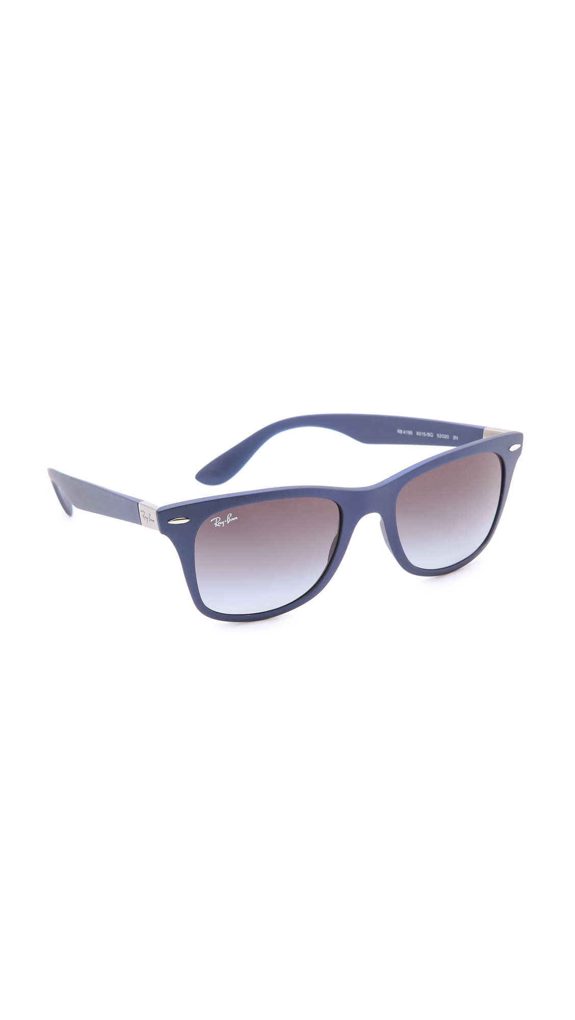 Ray-Ban Light Force Matte Wayfarer Sunglasses in Blue | Lyst