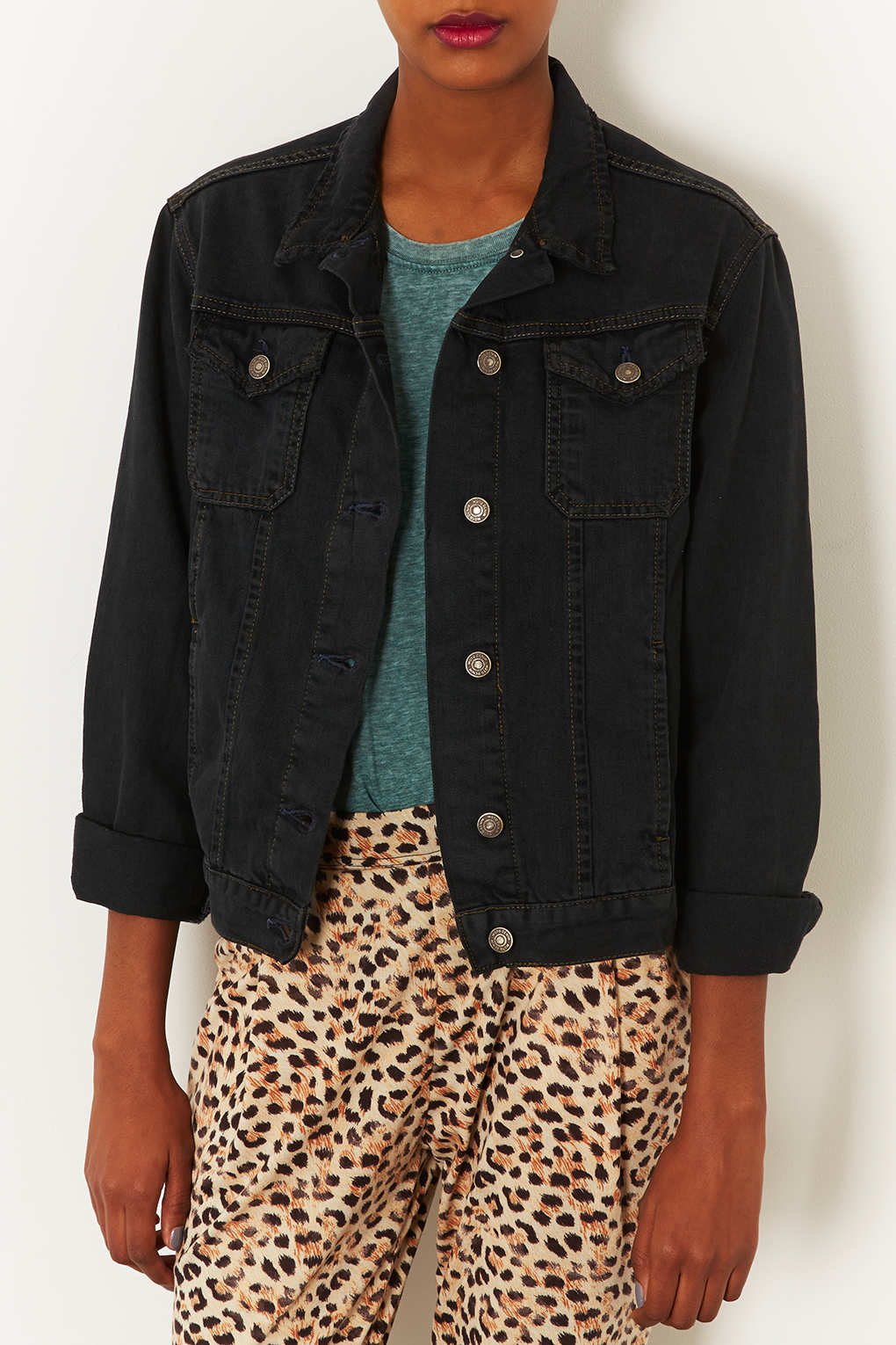 topshop moto denim jacket
