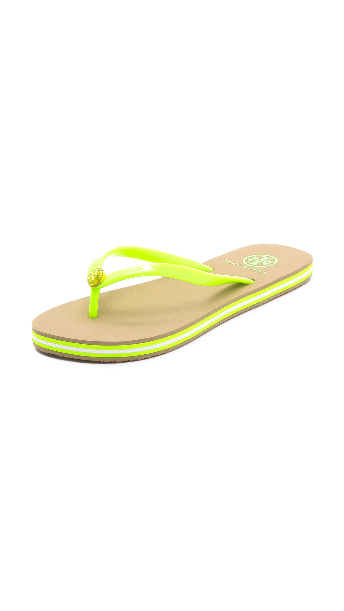 womens neon flip flops