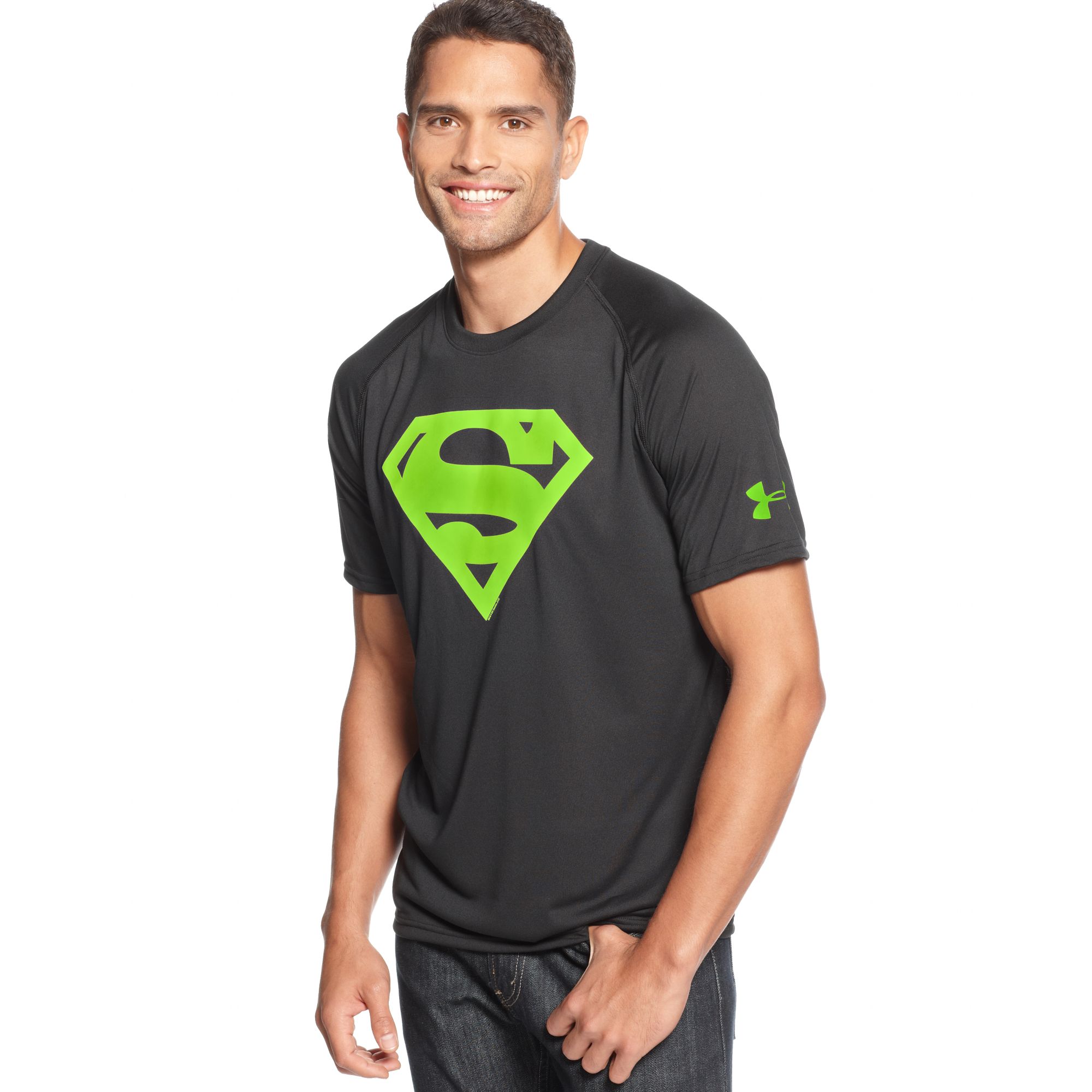 Under Armour Alter Ego Superman Tshirt in Black for Men - Lyst