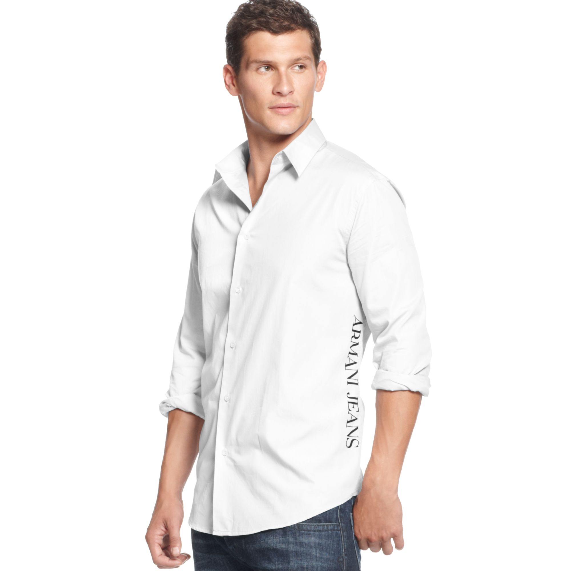 white long sleeves and jeans