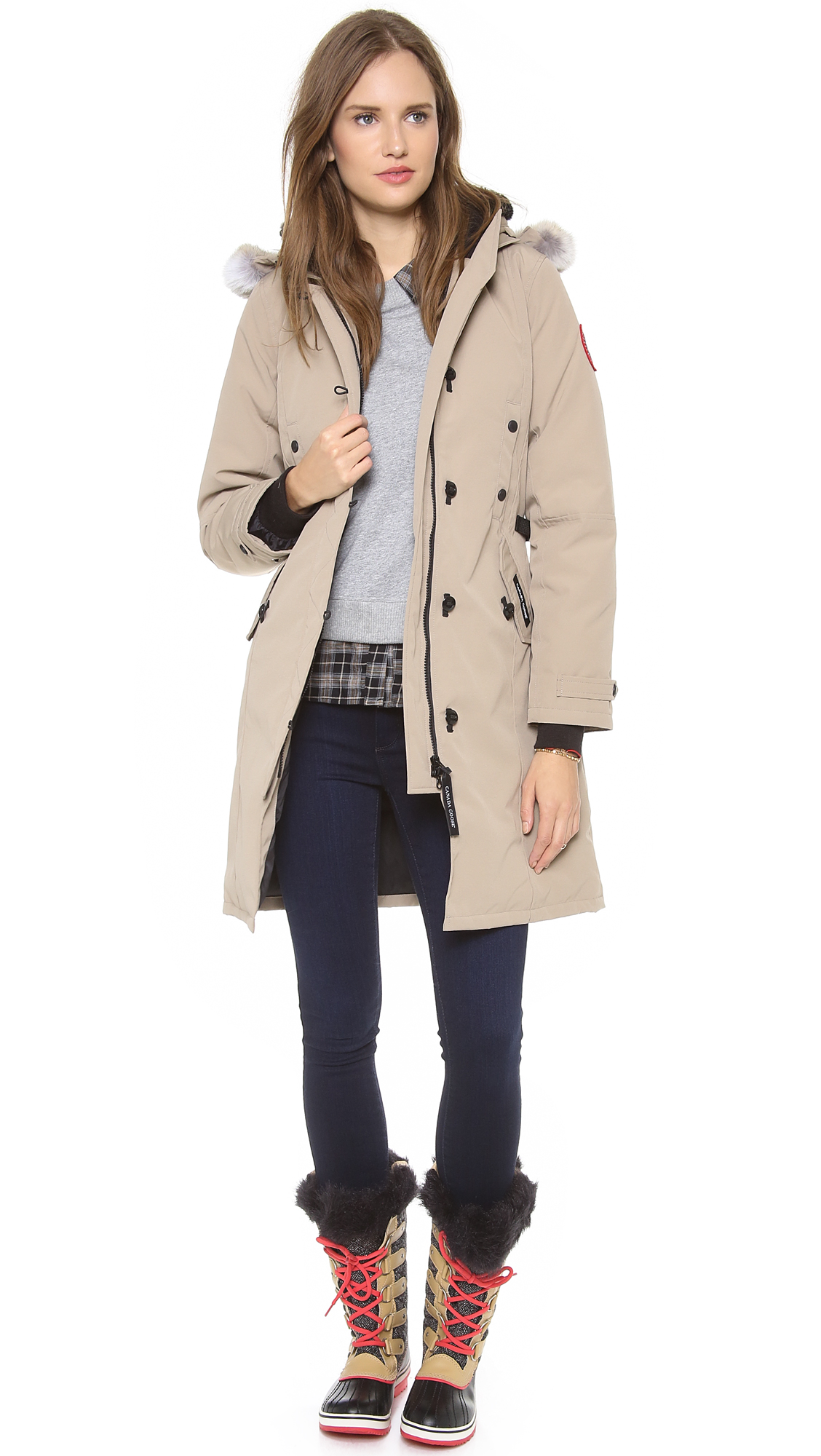 Canada Goose Kensington Parka in Brown | Lyst Canada