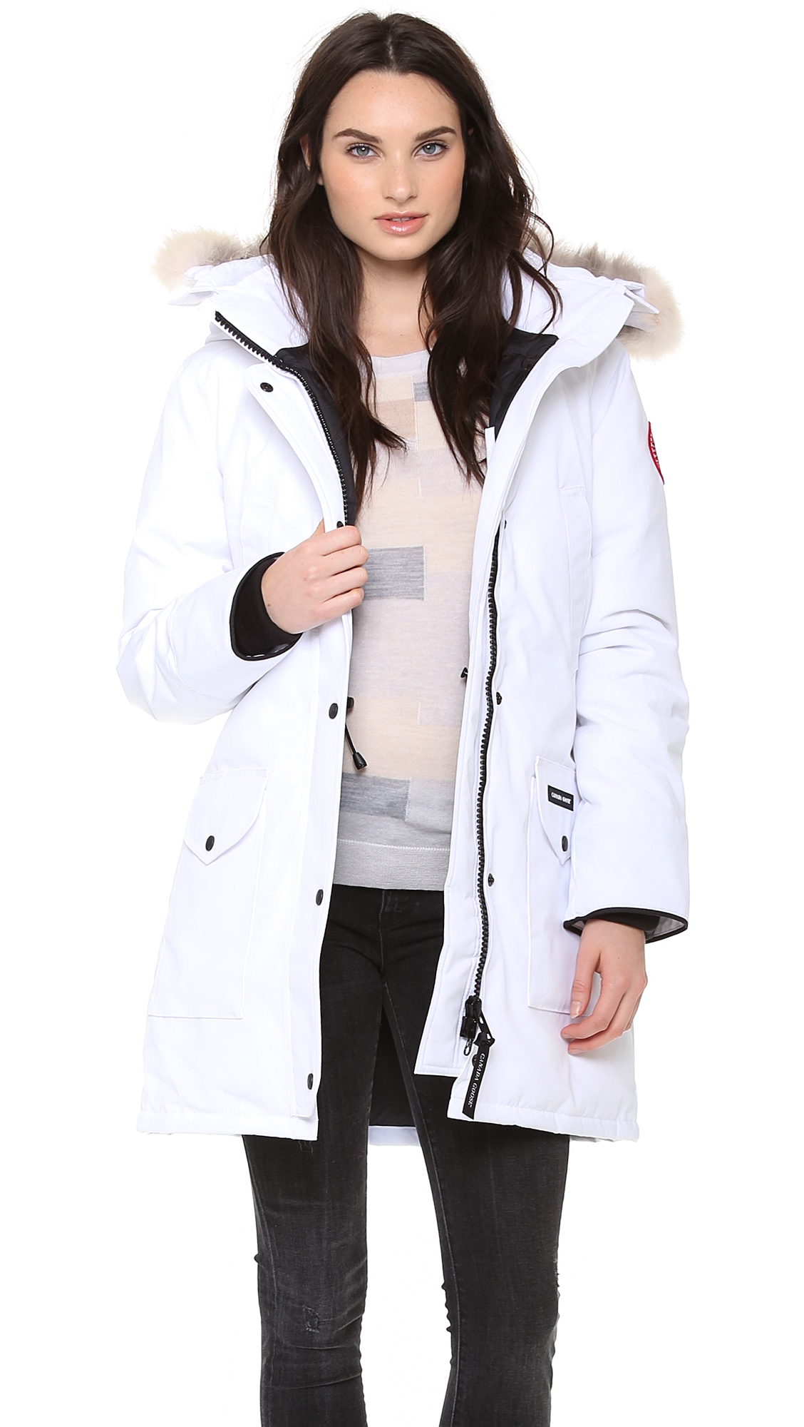 Canada Goose Trillium Parka White in Natural - Lyst