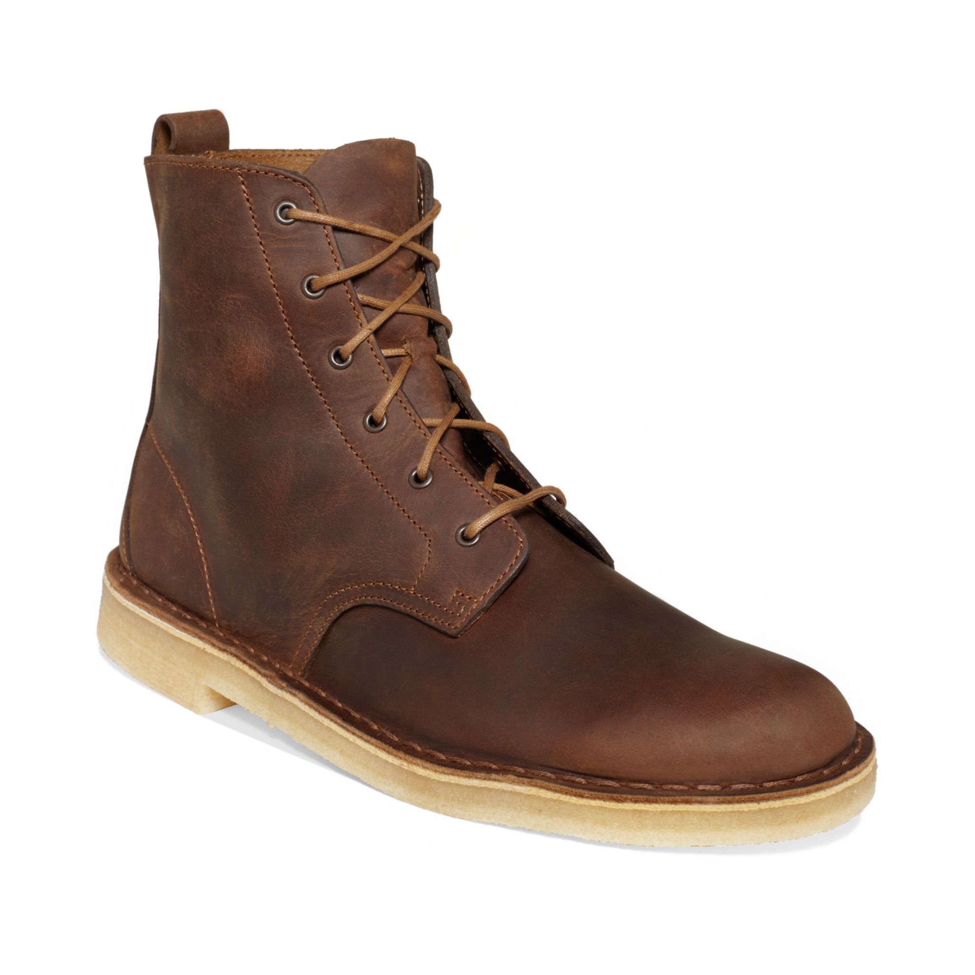 Clarks Desert Mali Tall Laceup Boots in Brown for Men | Lyst