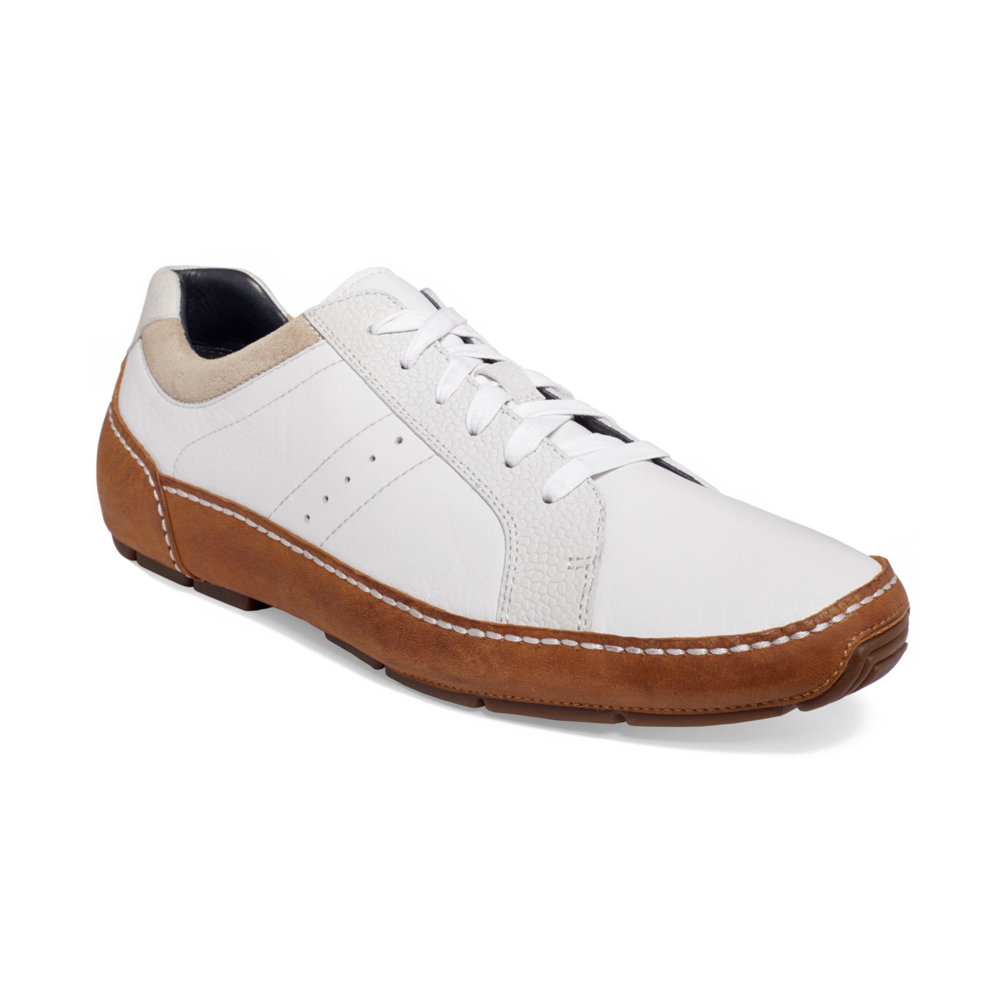 Cole Haan Air Mitchell Laceup Sneakers in White Oak (White) for Men - Lyst