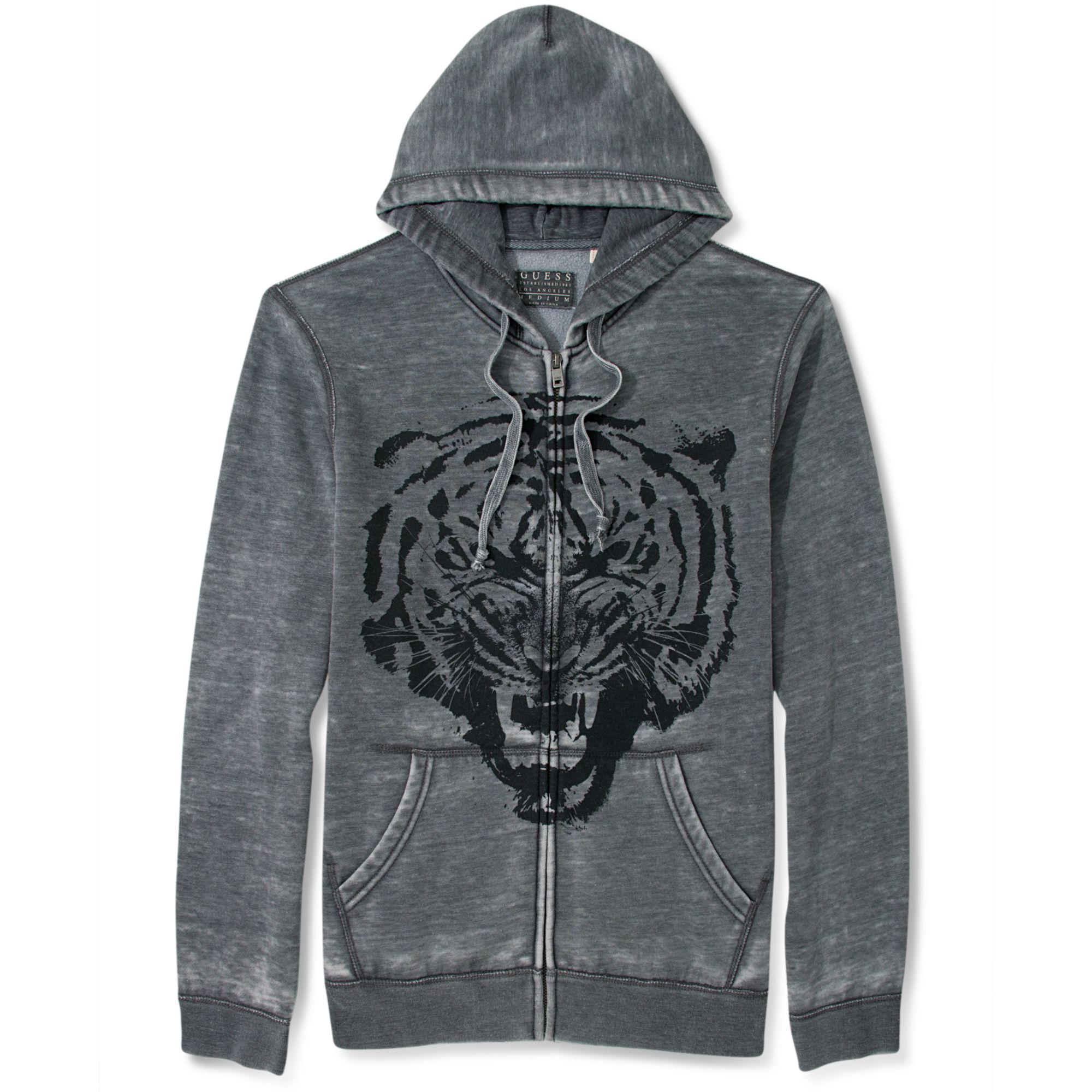 guess zip up sweater