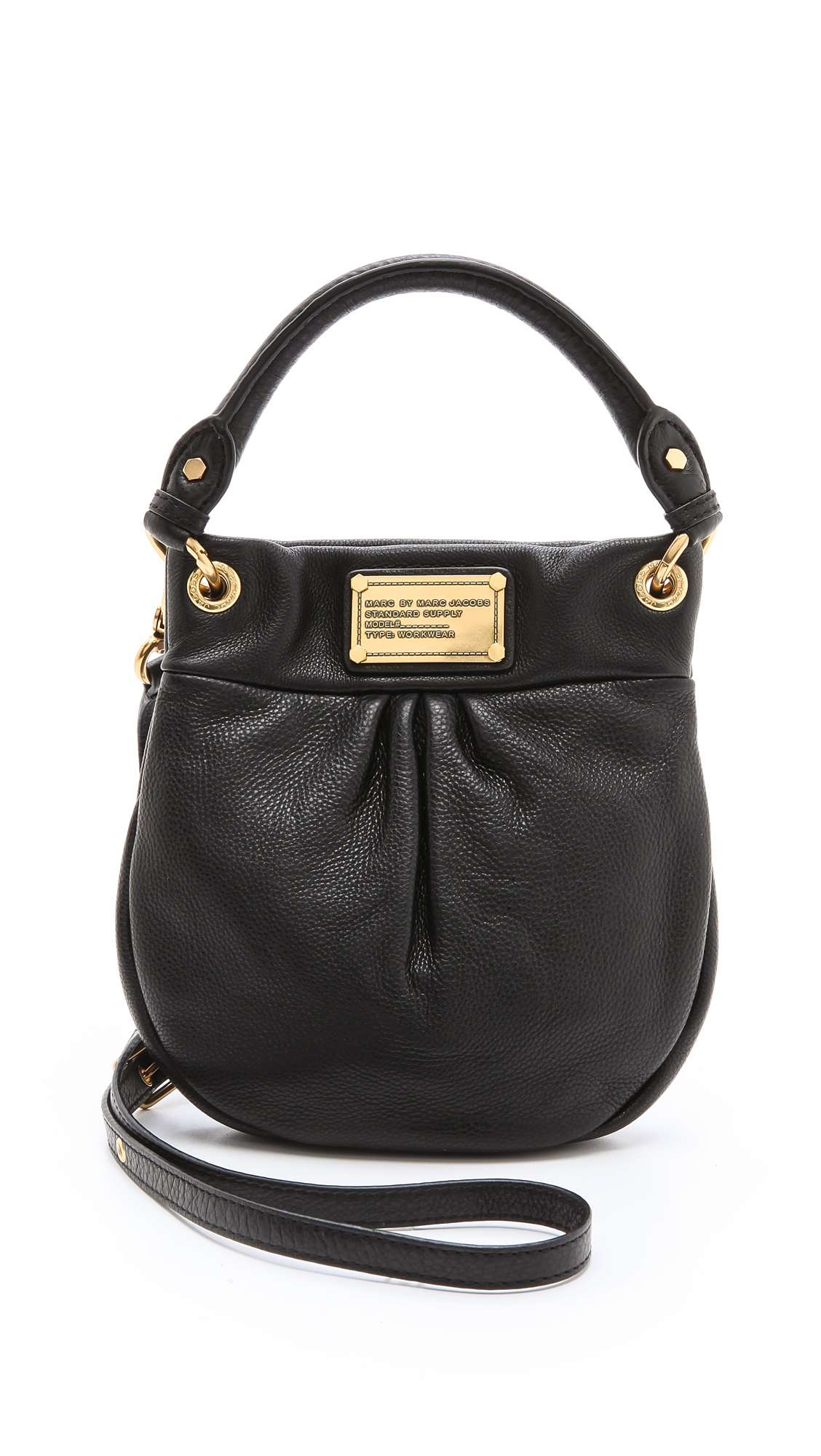 Marc By Marc Jacobs Mini Hillier Hobo in Black | Lyst