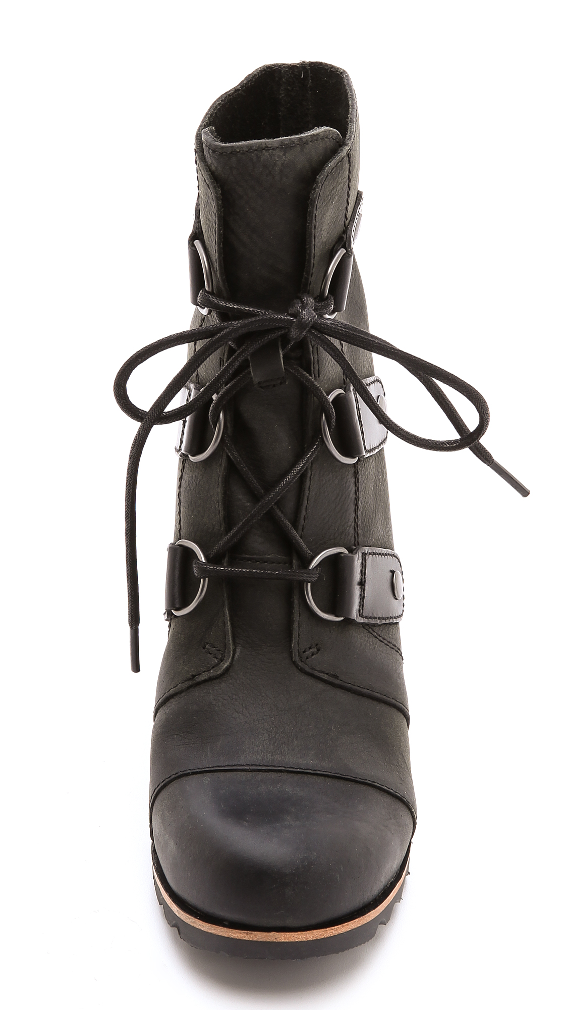 sorel joan of arctic wedge boot black