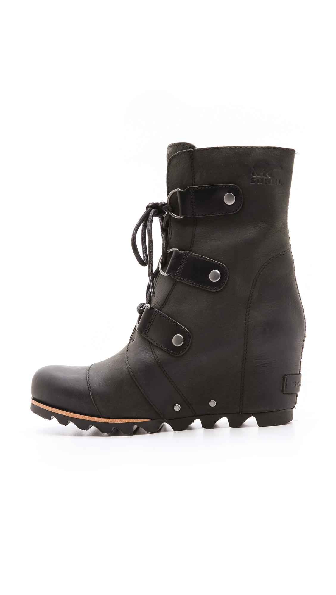 Lyst - Sorel Joan Of Arctic Wedge Booties in Black