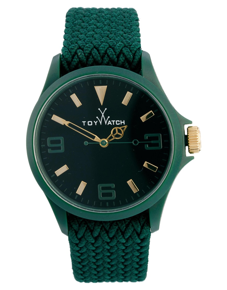 Lyst Toy watch Toy Green Fabric Strap Watch in Green