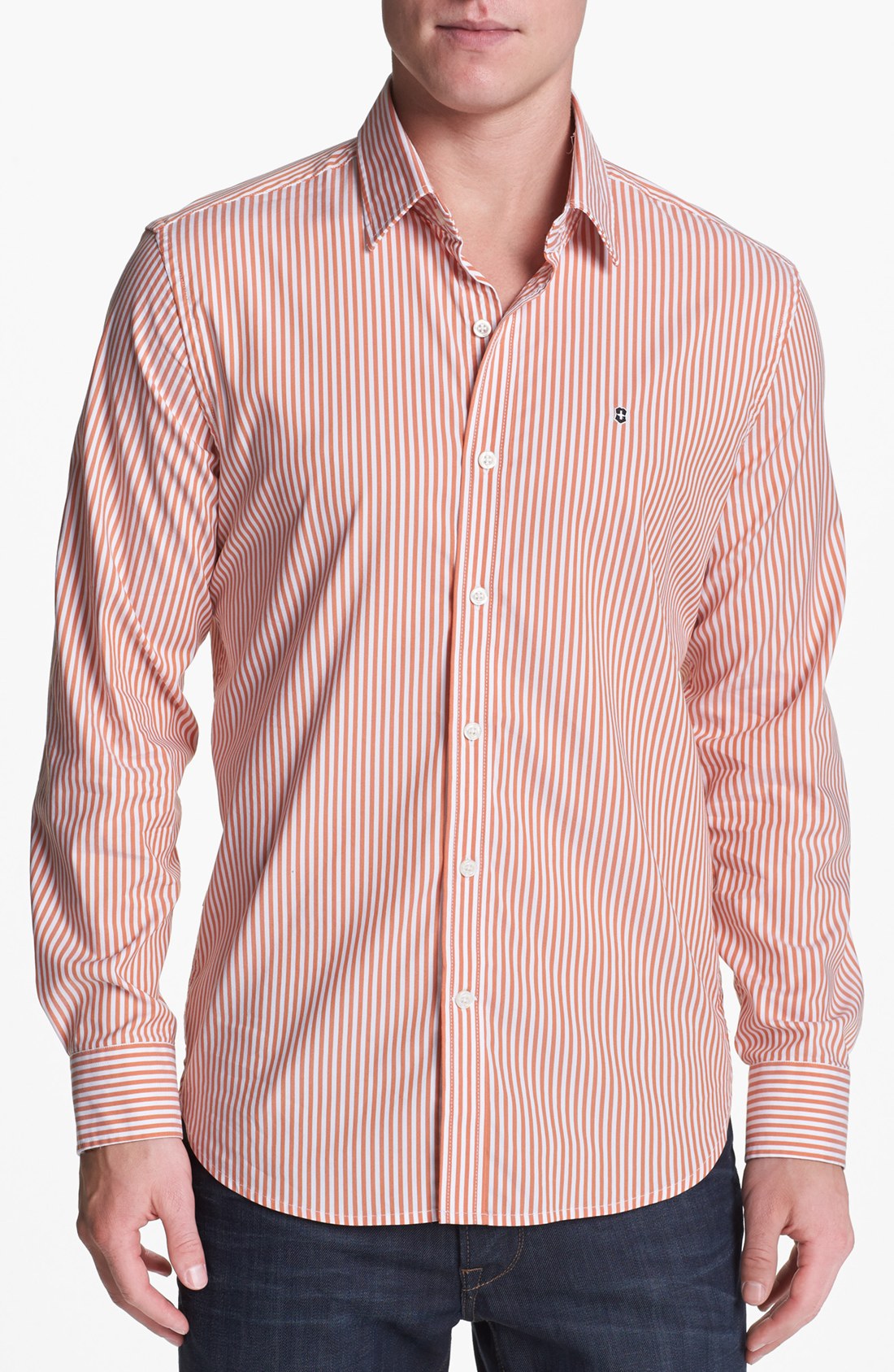 Victorinox Villamont Sport Shirt in Pink for Men (Flare Orange) | Lyst