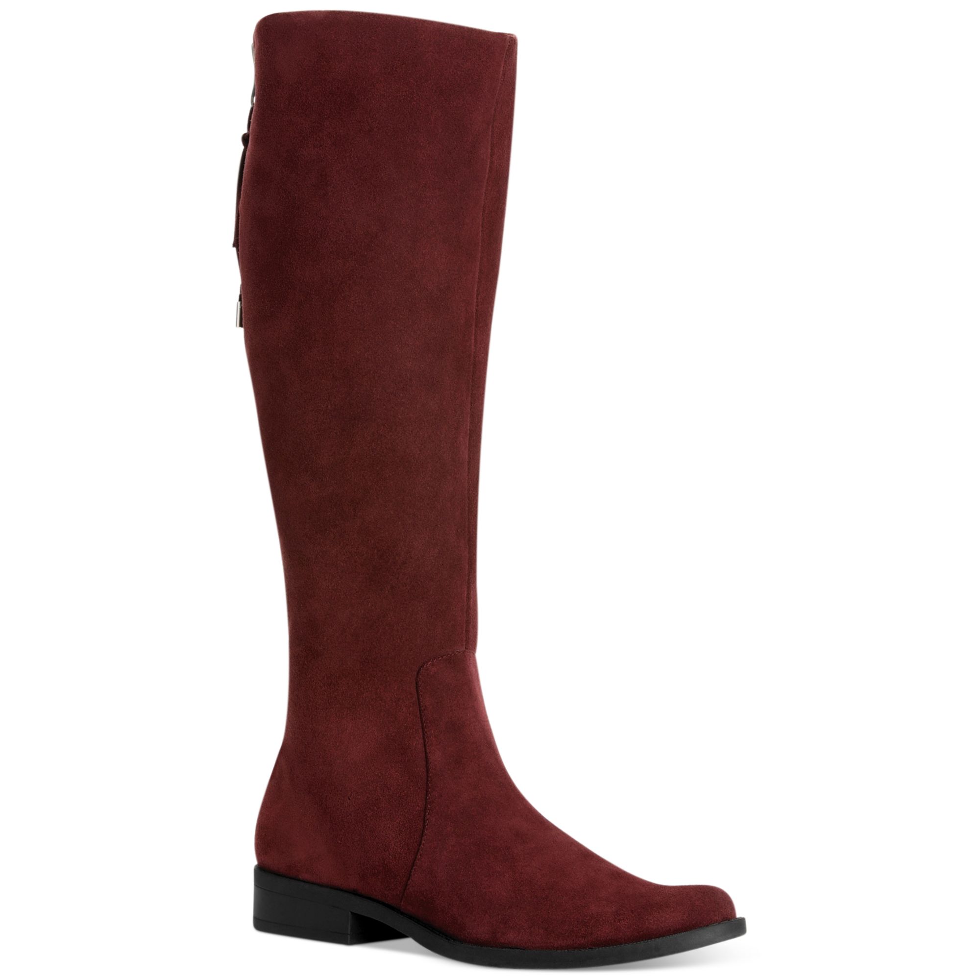 Lyst - Calvin Klein Taylin Wide Calf Riding Boots in Red