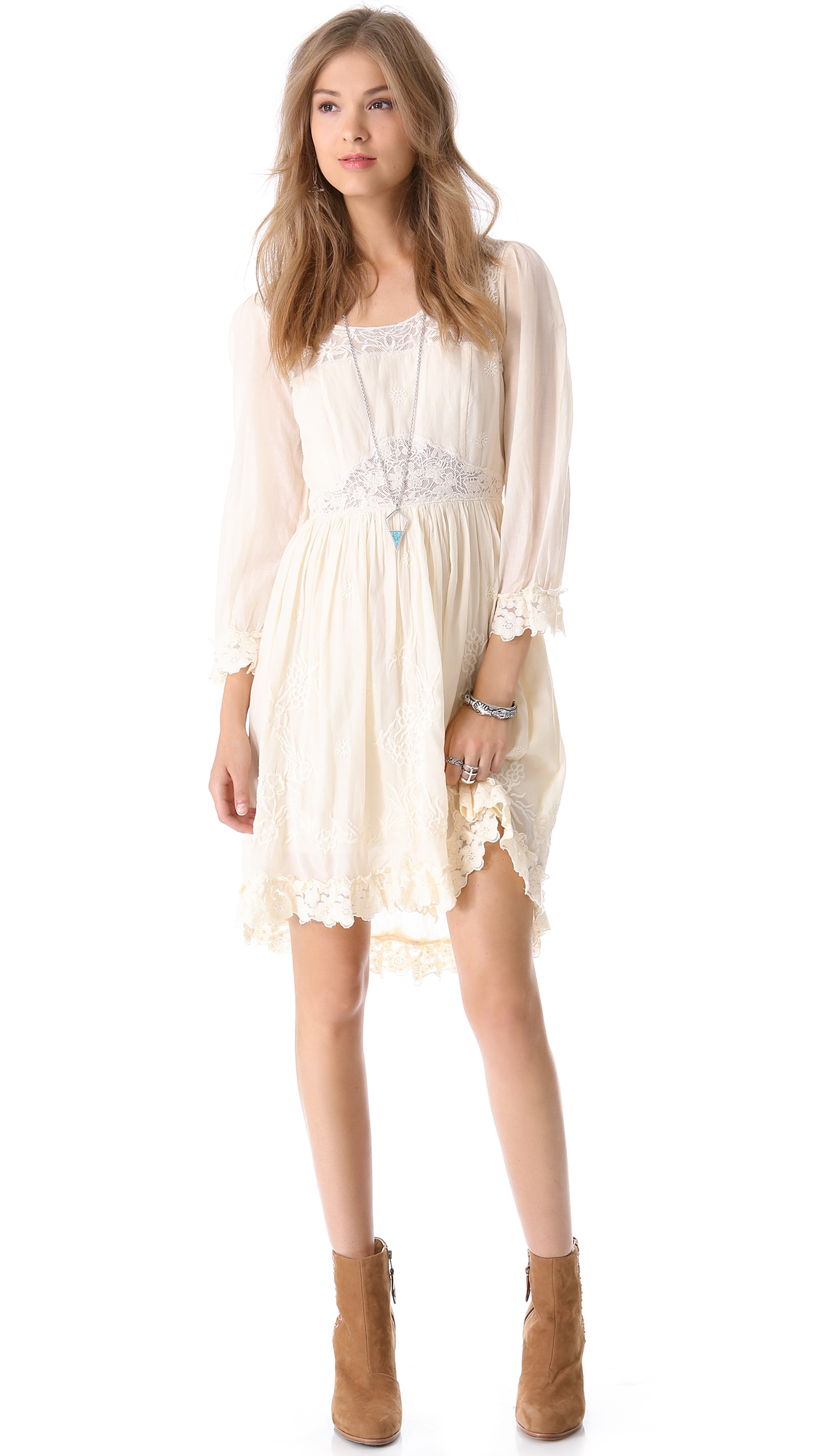 Lyst - Free People Montana Dress in Natural