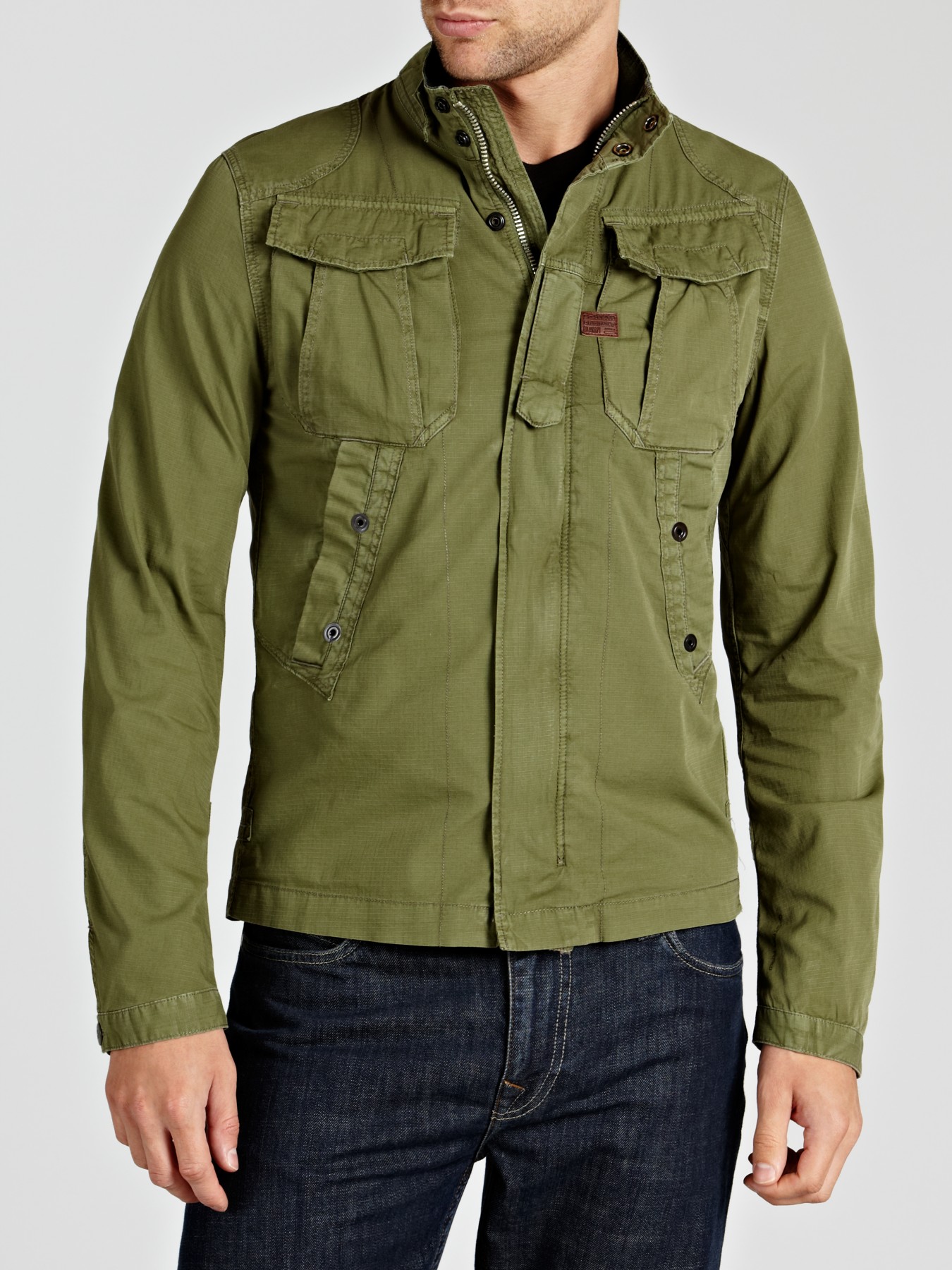 G-Star RAW Zero Long Sleeve Overshirt in Sage (Green) for Men - Lyst