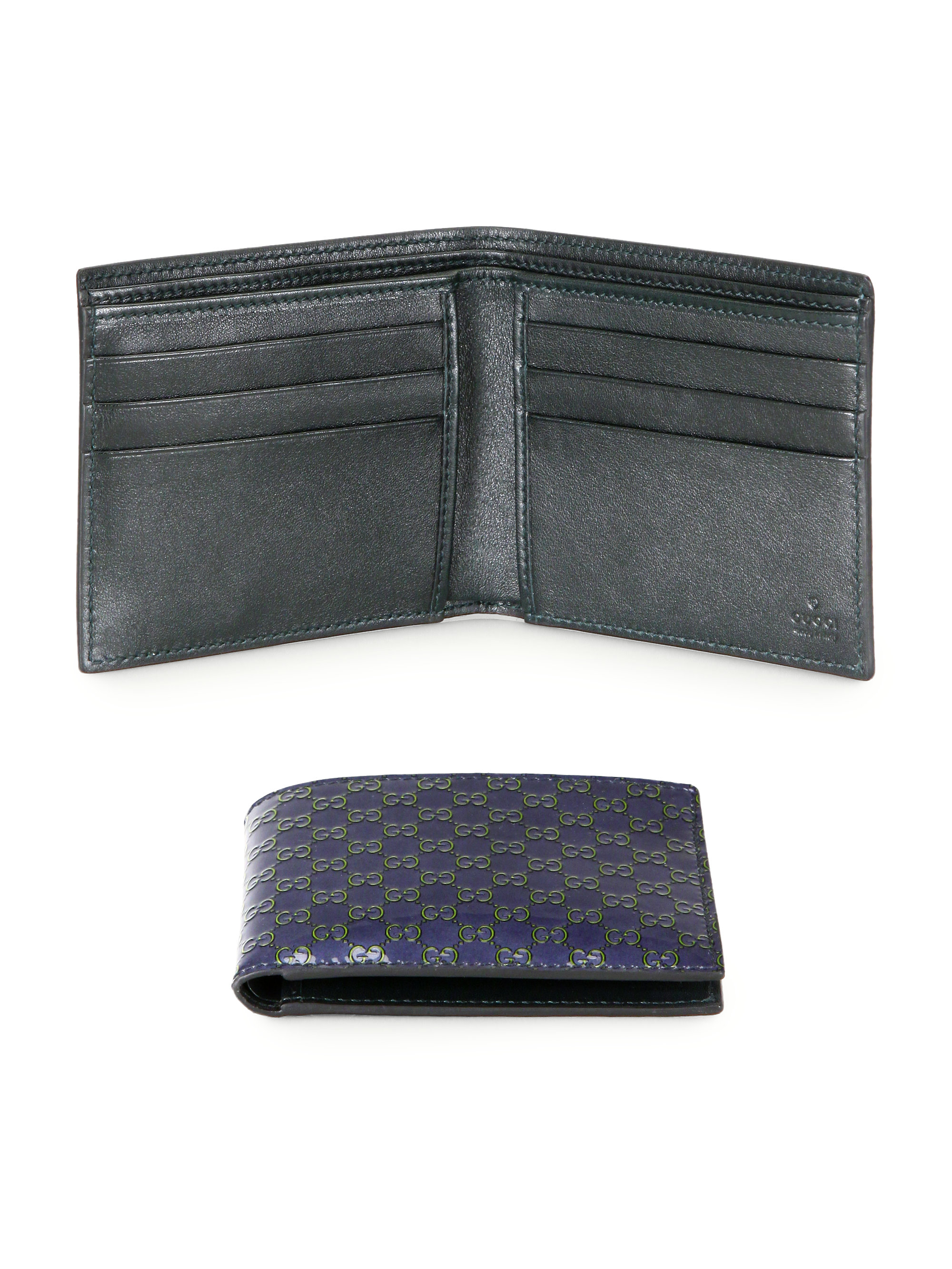 gucci patent leather wallet