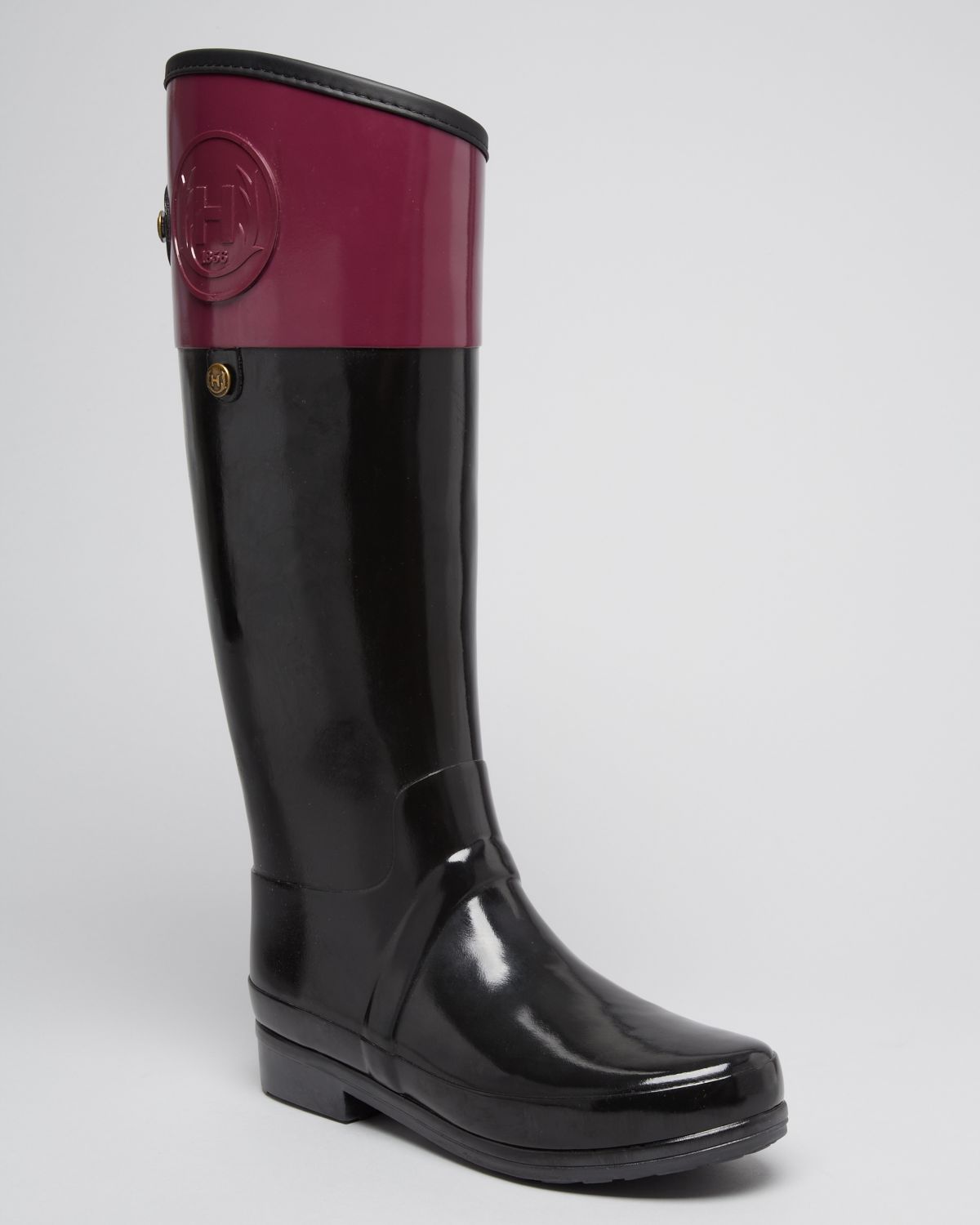 hunter rain boots black size 7