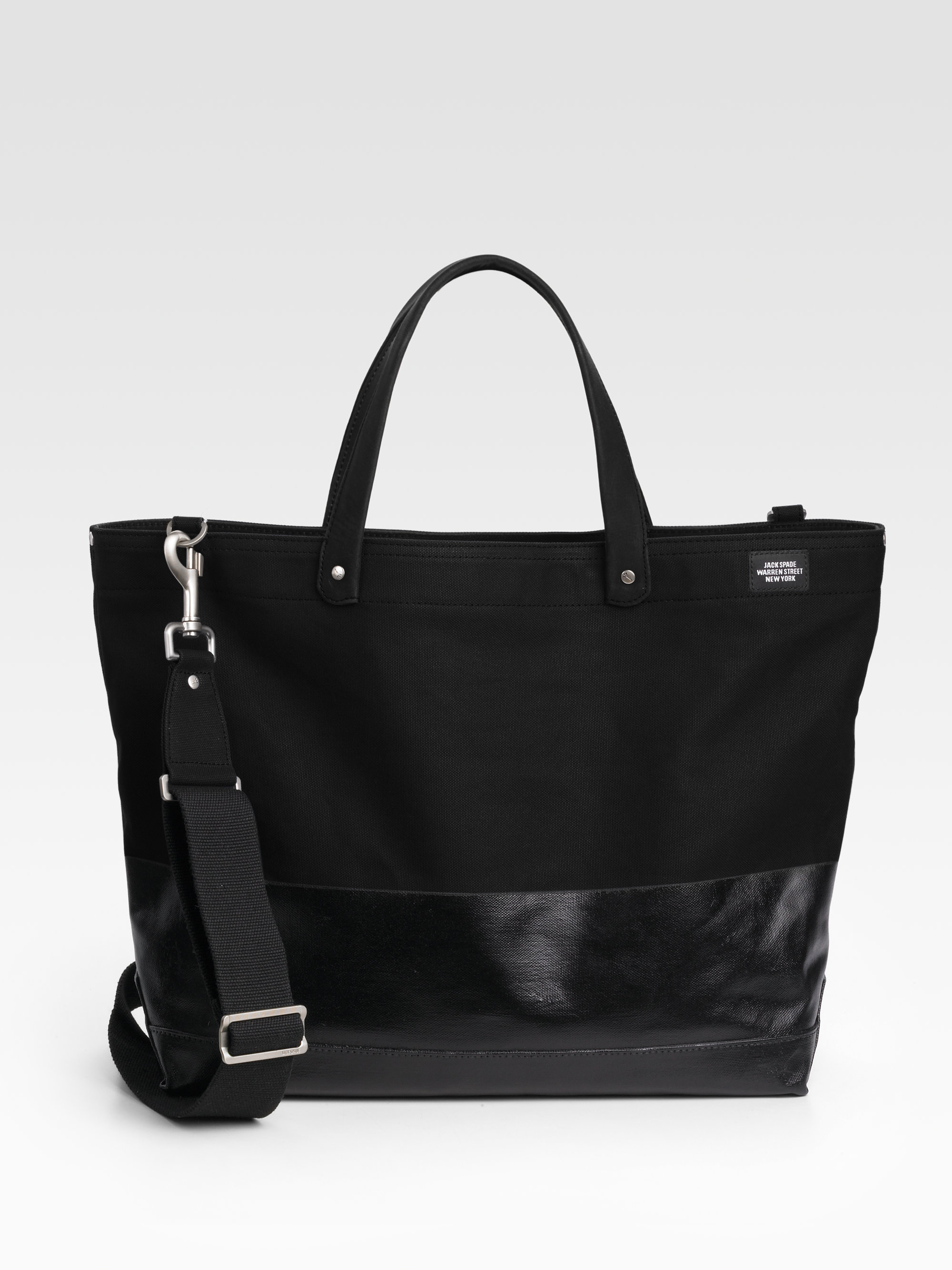 Lyst Jack Spade Dipped Coal Tote in Black for Men