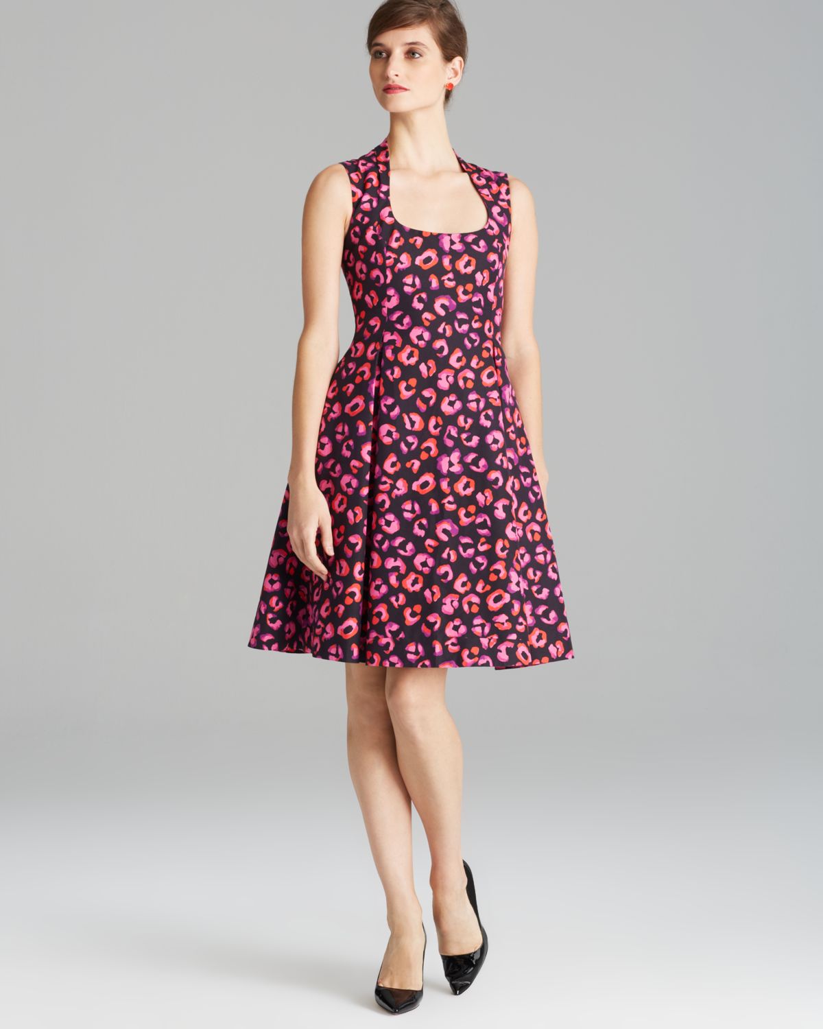 kate spade pink leopard dress