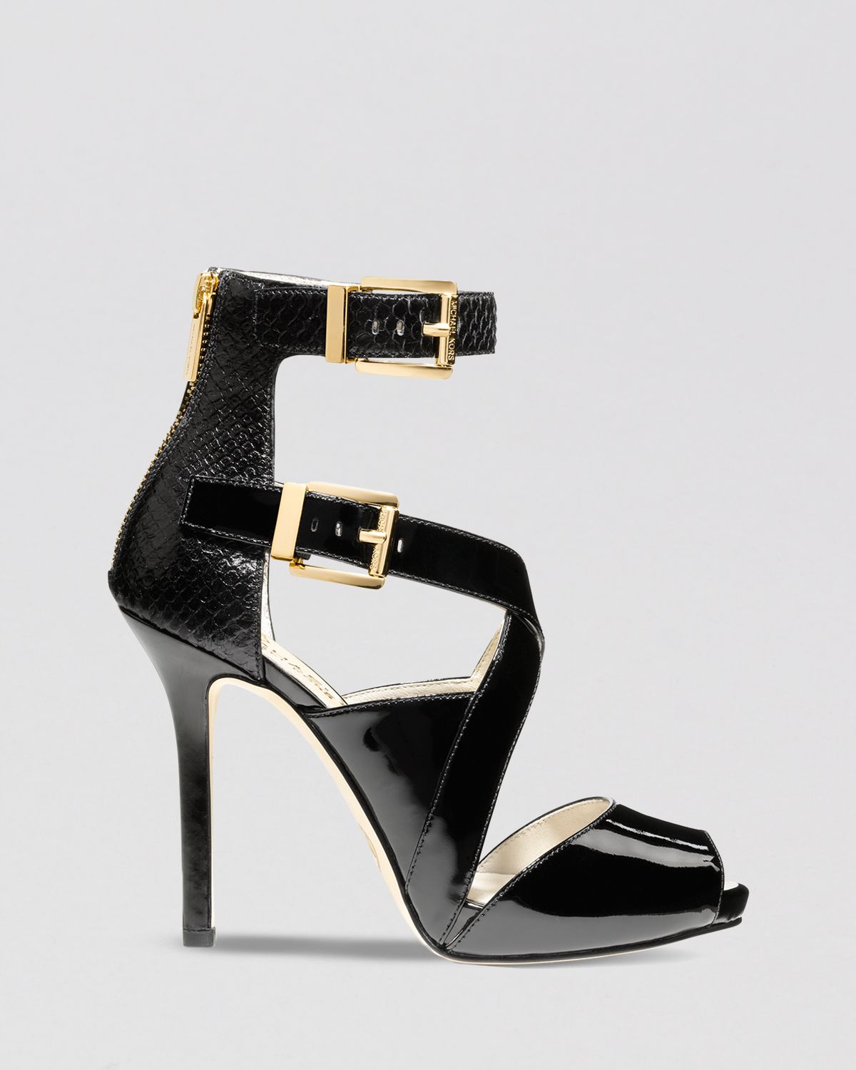 MICHAEL Michael Kors Peep Toe Platform Sandals Tamara High Heel in ...