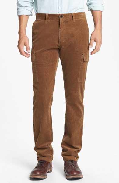 Michael Kors Corduroy Cargo Pants in Brown for Men (Cedar) | Lyst