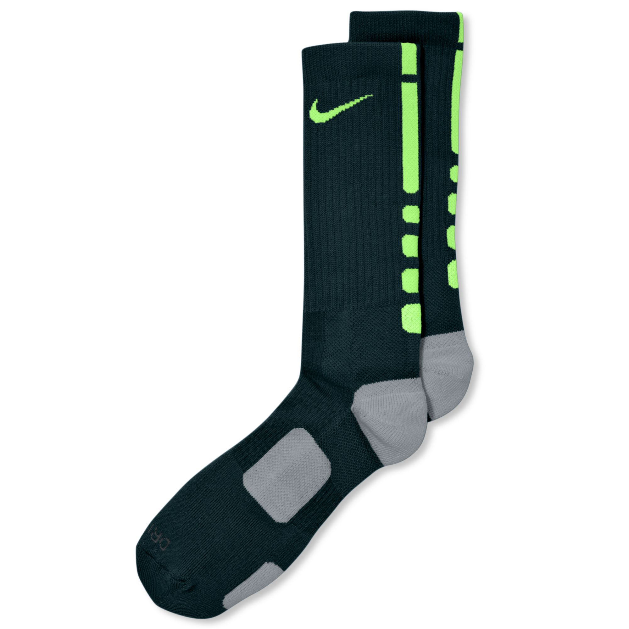 Nike Elite Socks Black And Green