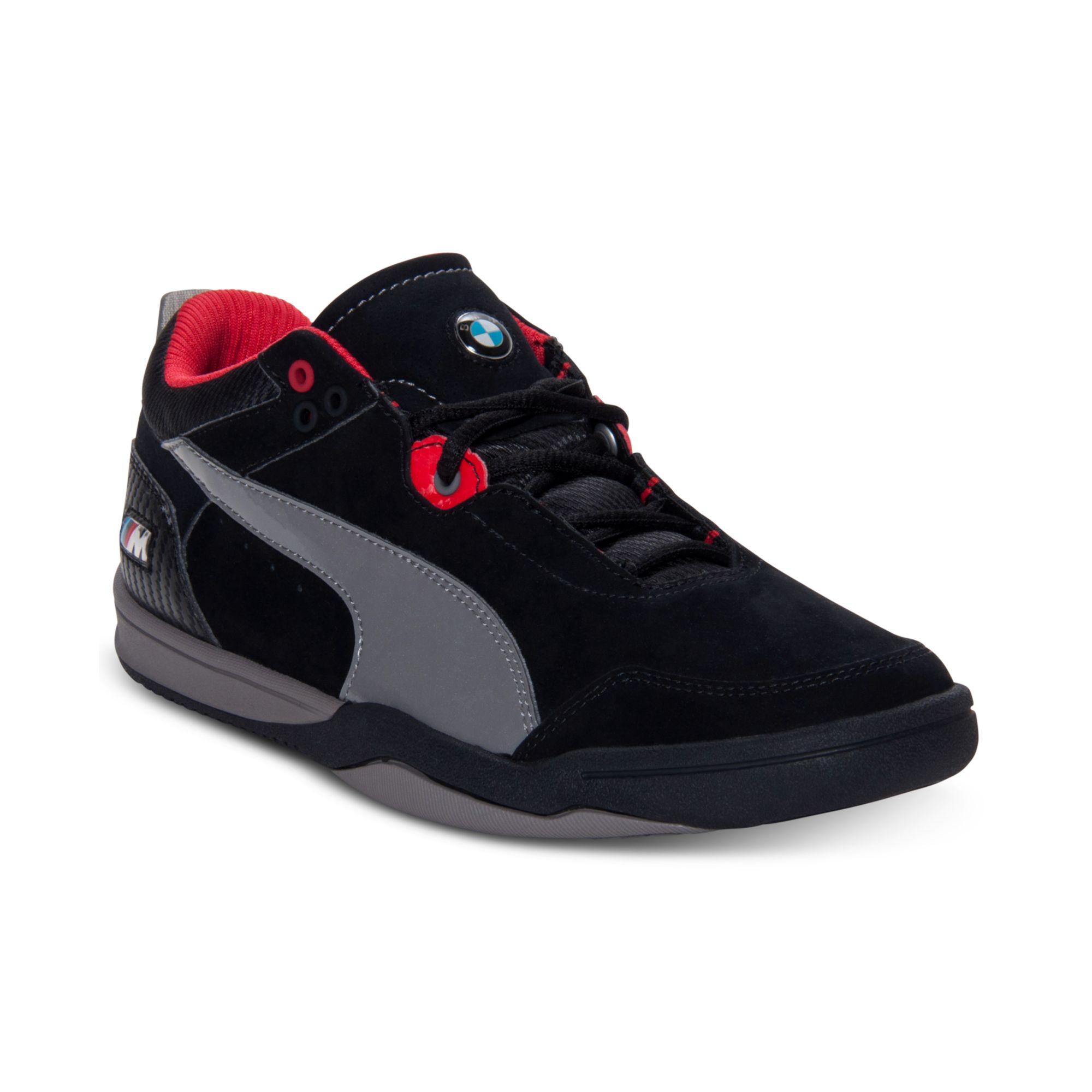 Puma Precisco Low Bmw Casual Sneaker In Black Grey Black