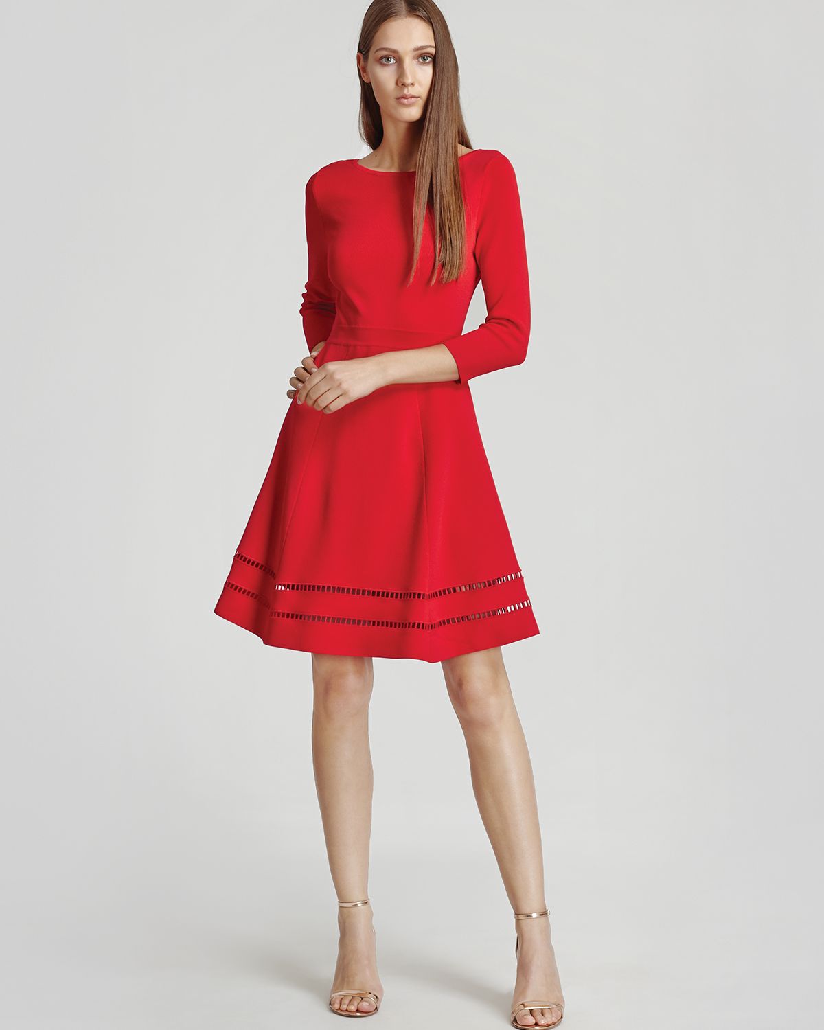 reiss fit and flare dress