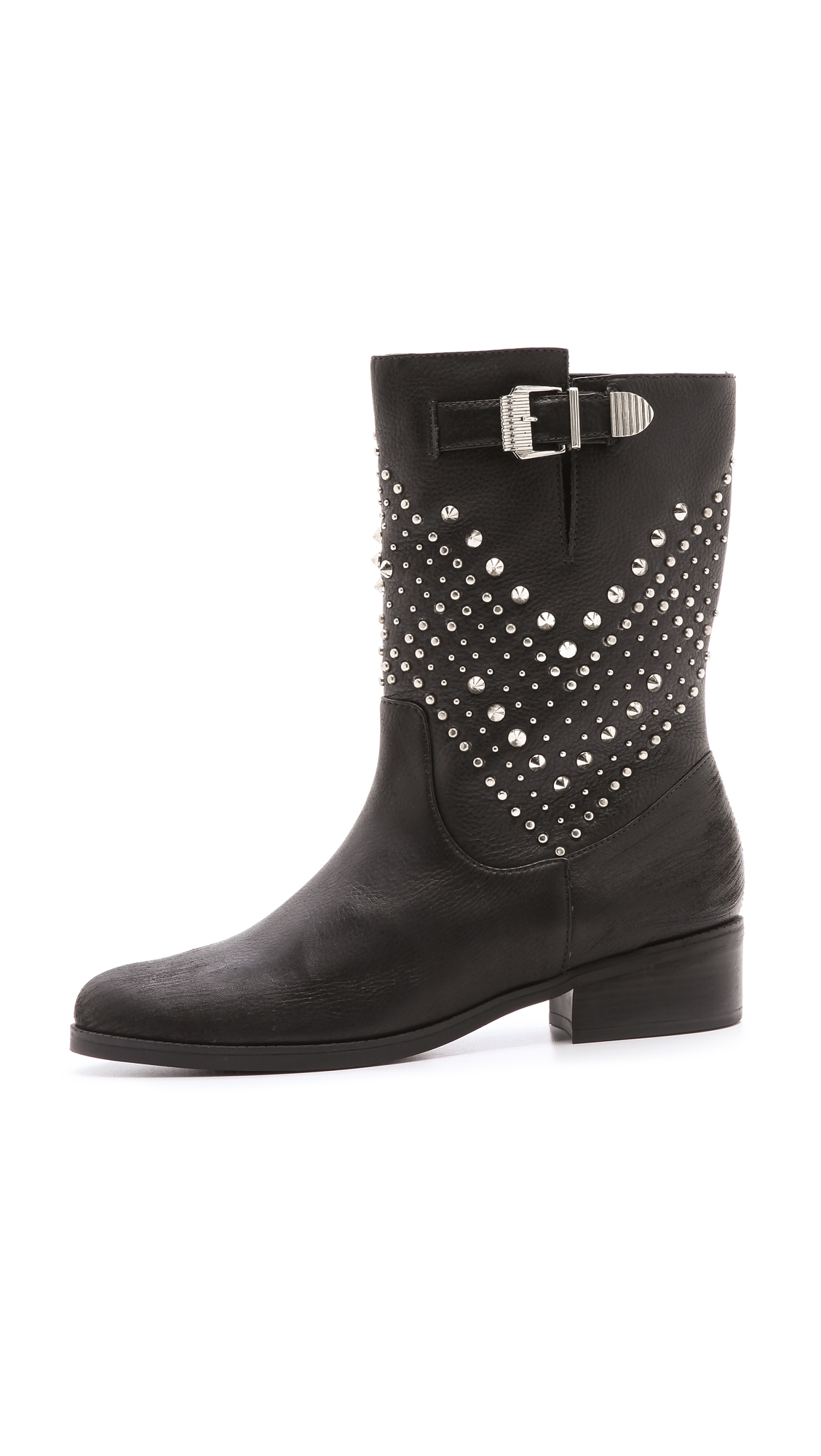 schutz studded boots