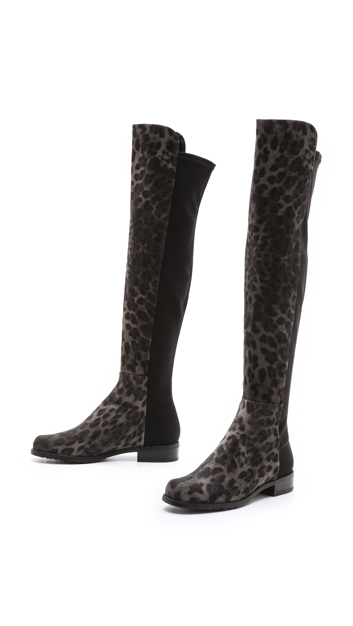stuart weitzman leopard boots