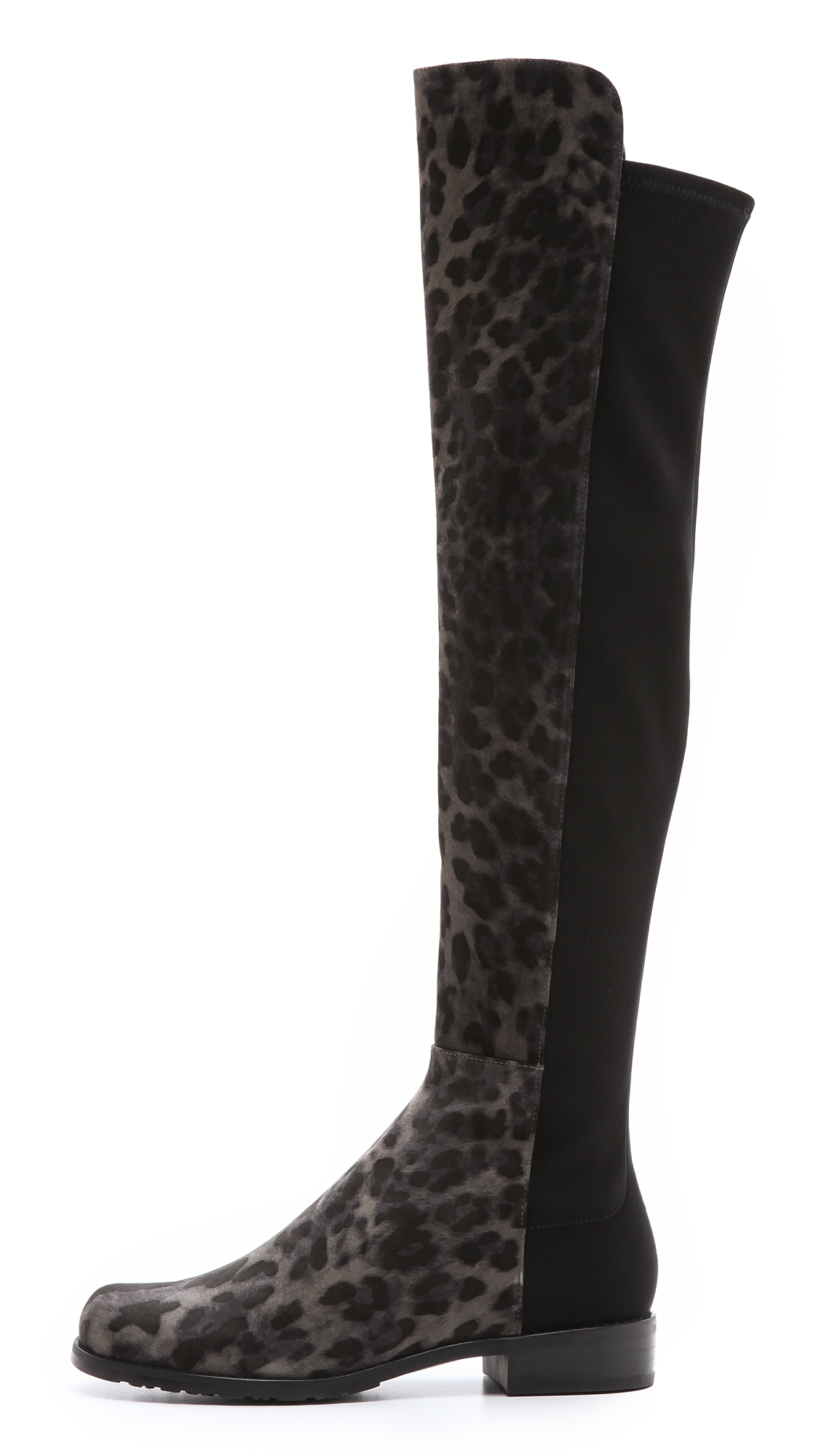 stuart weitzman leopard boots