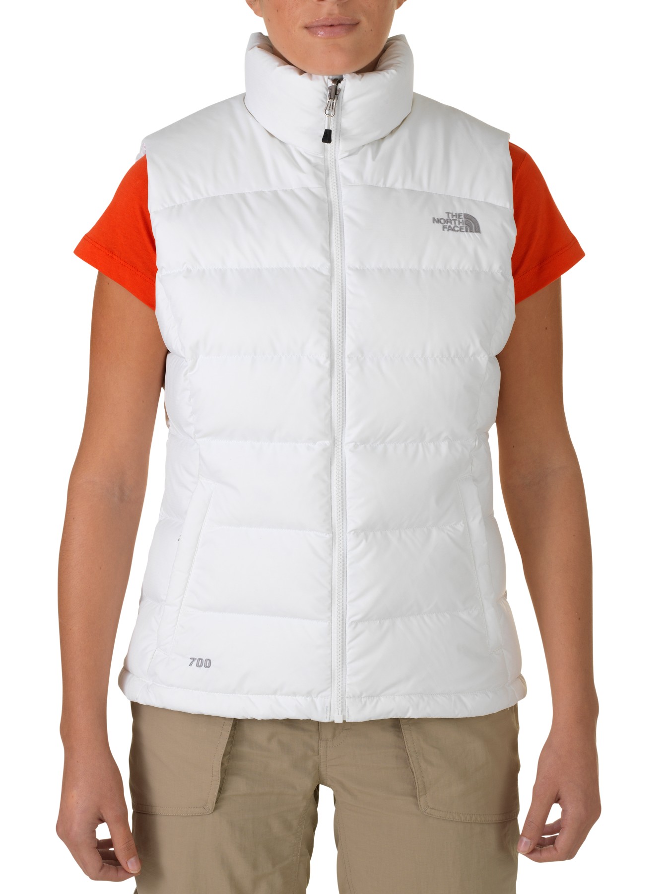 White North Face Body Warmer