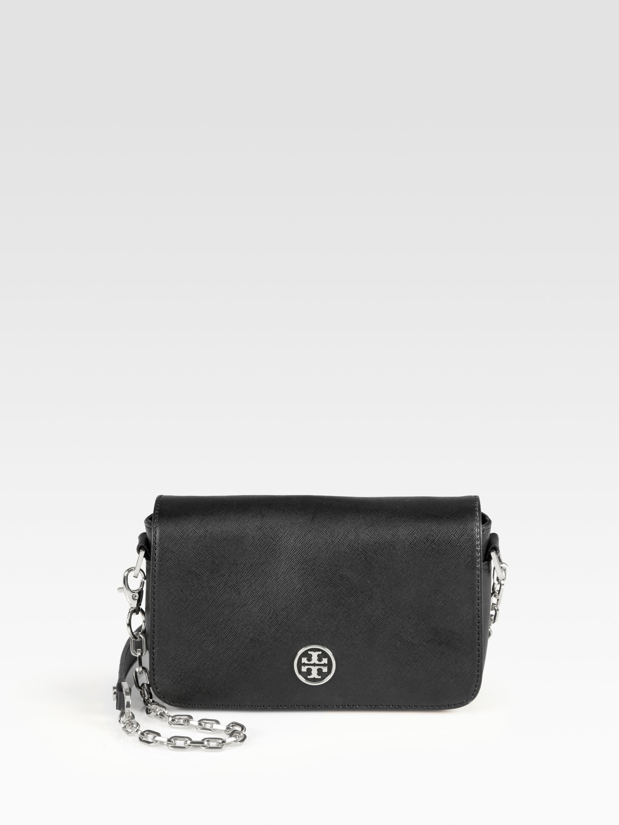 silver tory burch purse