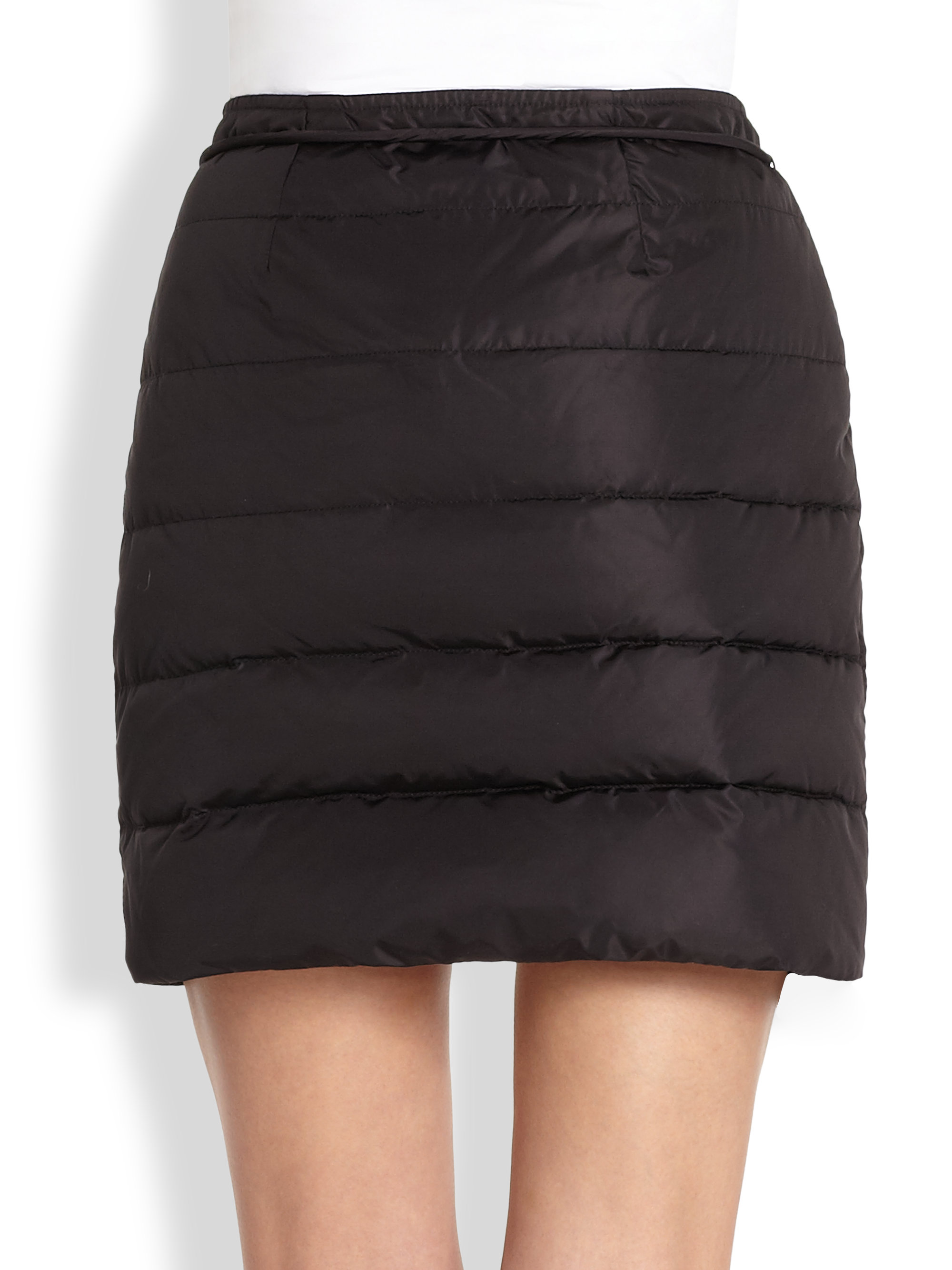Weekend by Maxmara Pilade Quilted Puffer Skirt in Black Lyst