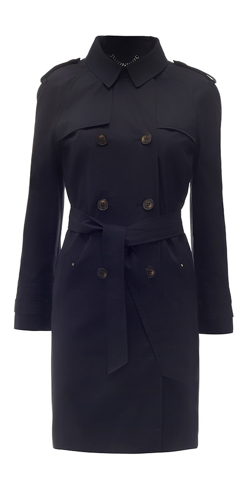 Whistles Riley Trench Coat in Blue | Lyst