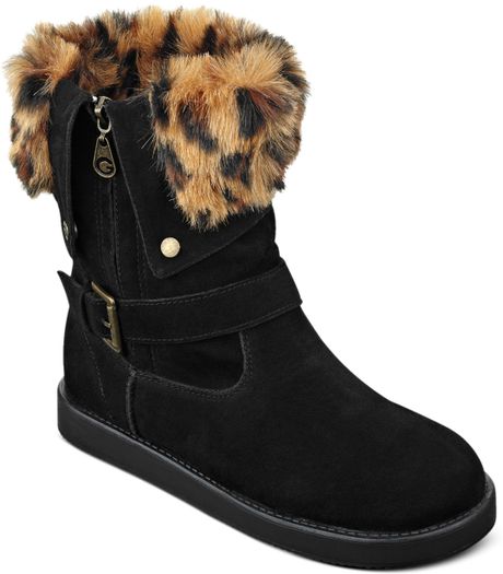 G By Guess Womens Boots Amaze Fauxfur Cold Weather Booties in Black ...