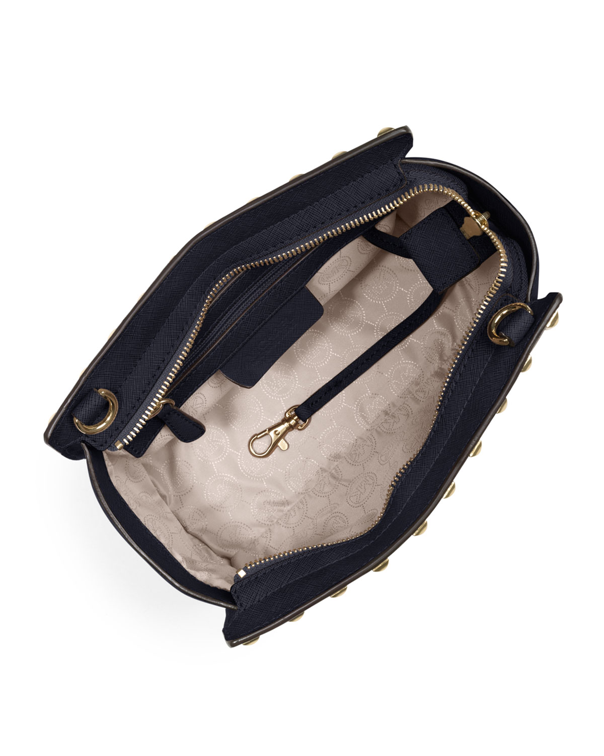 Lyst Michael Michael Kors Medium Selma Studded Messenger in Blue