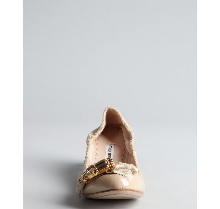 miu miu jeweled flats