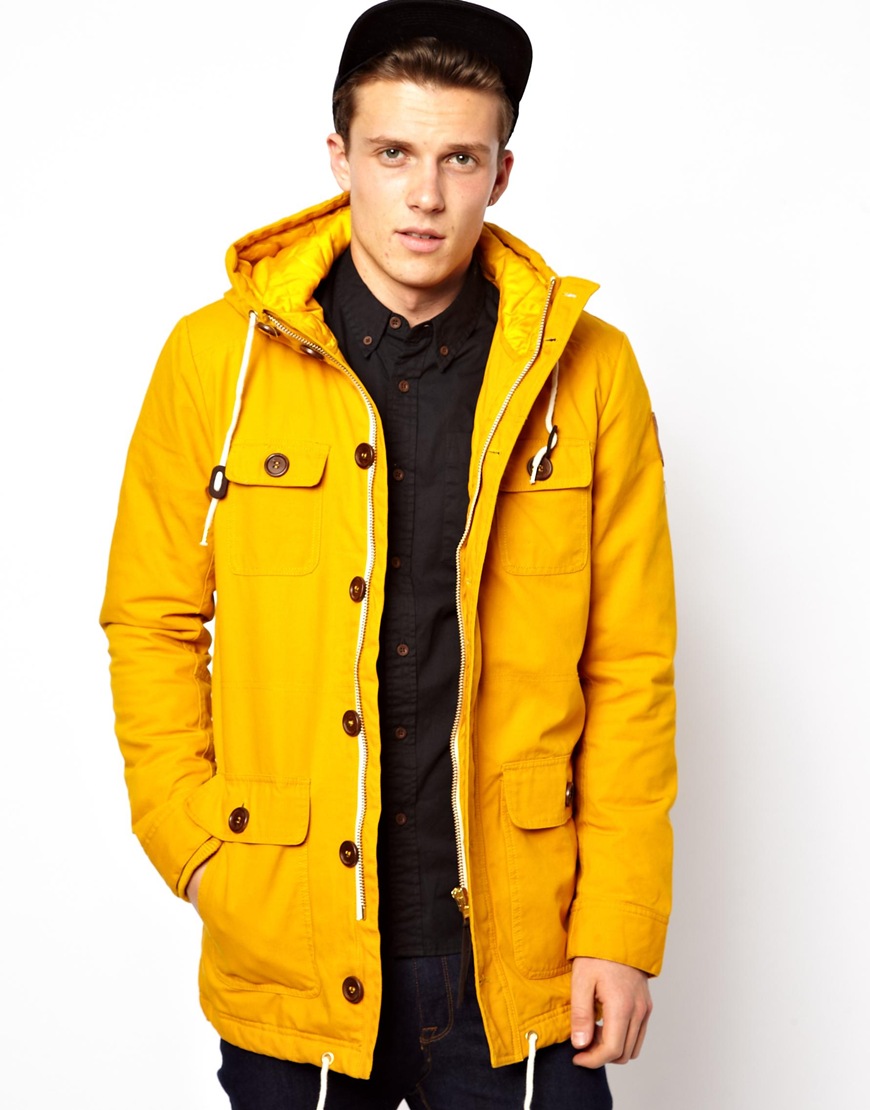 Lyst - Replay Revolution Jacket with Patch Pockets in Yellow for Men