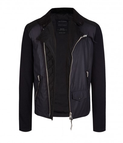 AllSaints Weiss Biker Jacket in Black for Men - Lyst