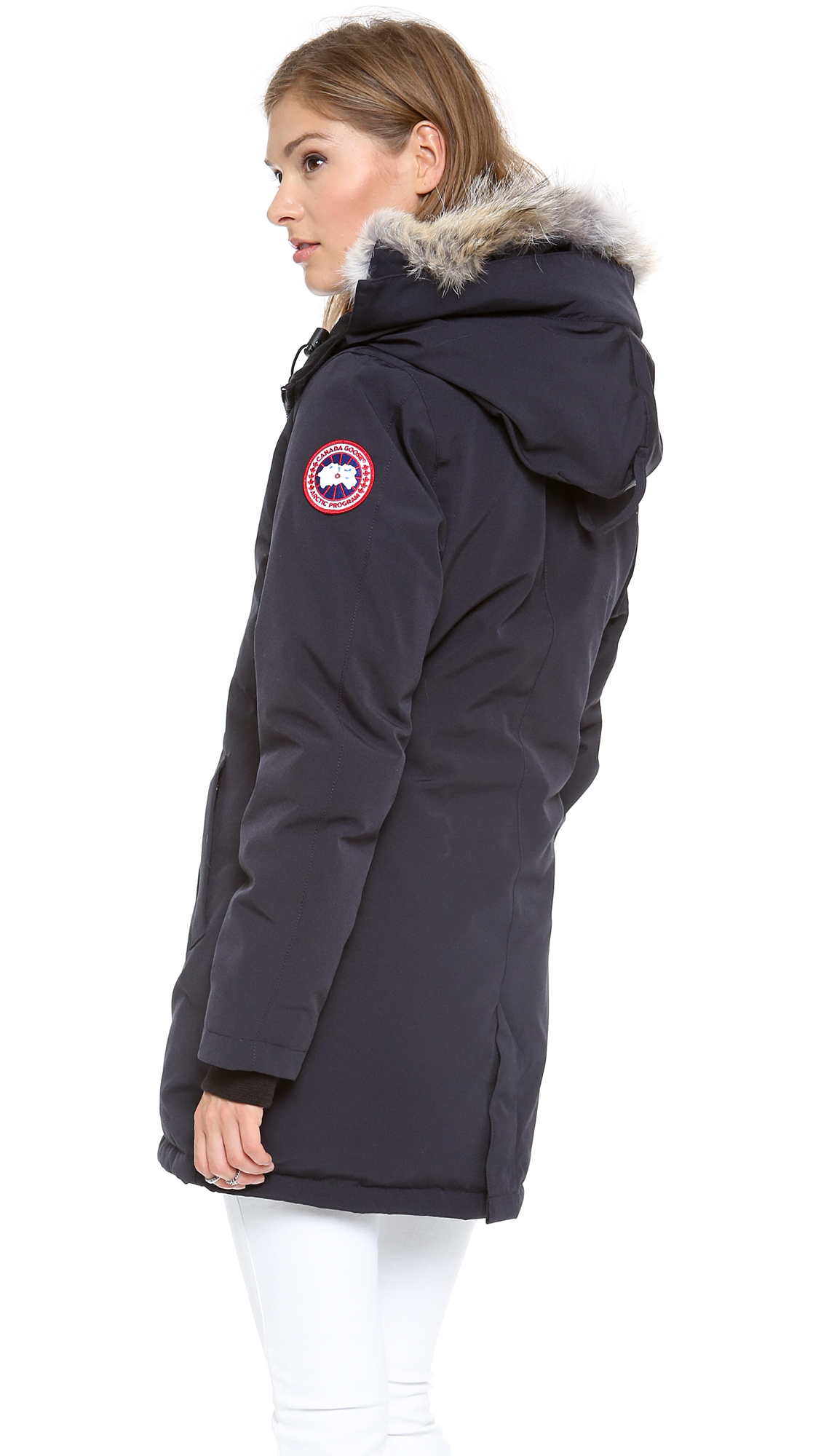 Canada Goose chilliwack parka outlet price - Canada goose Victoria Parka in Blue (Navy) | Lyst