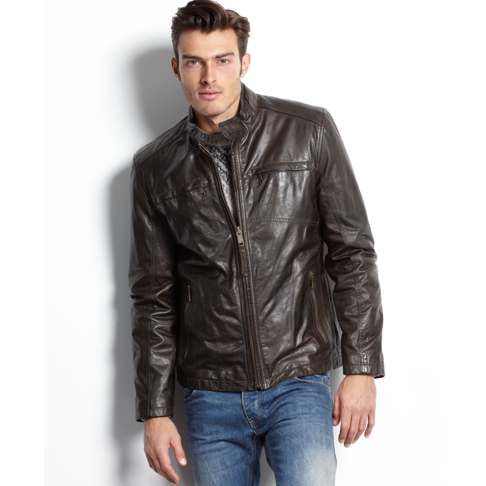 Купить куртку классику мужскую. Кожаная куртка Marc New York XL. CA no 57151 Marc New York Jacket Leather. Кожаный бомбер Levis. Marc Jacobs мужская кожаная куртка.