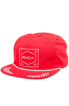 red rvca hat