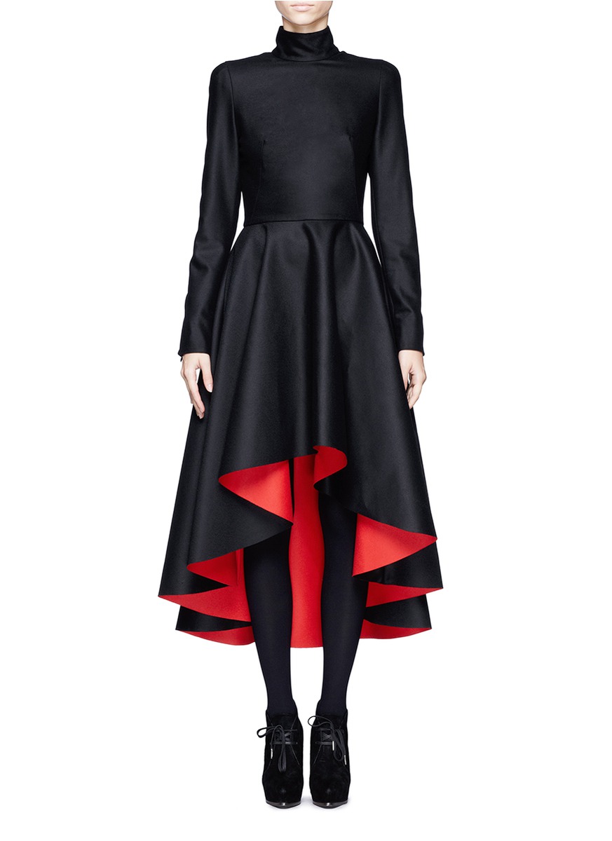 alexander mcqueen dress black